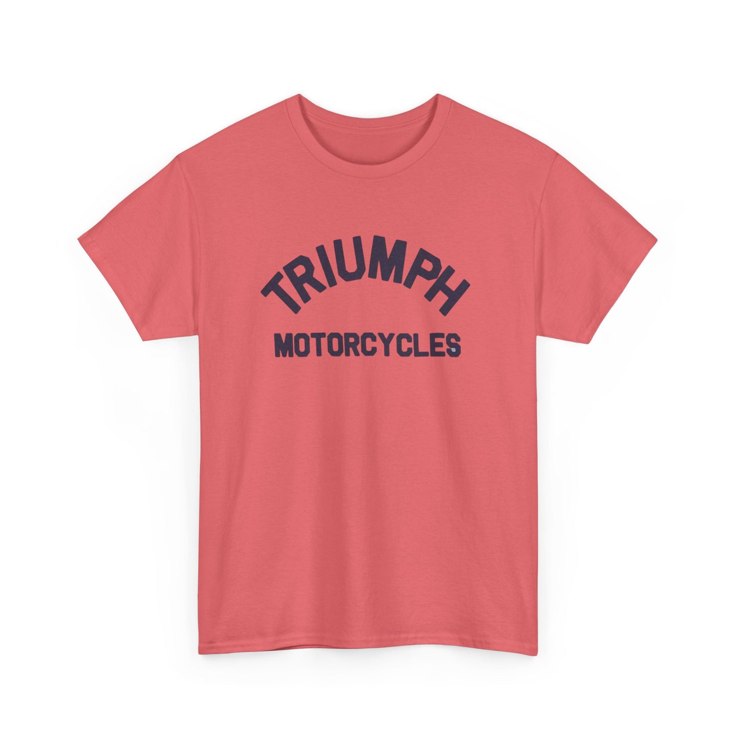 Triumph Motorcycles Tshirt Vintage Logo Classic Fit Unisex Heavy Cotton Tee