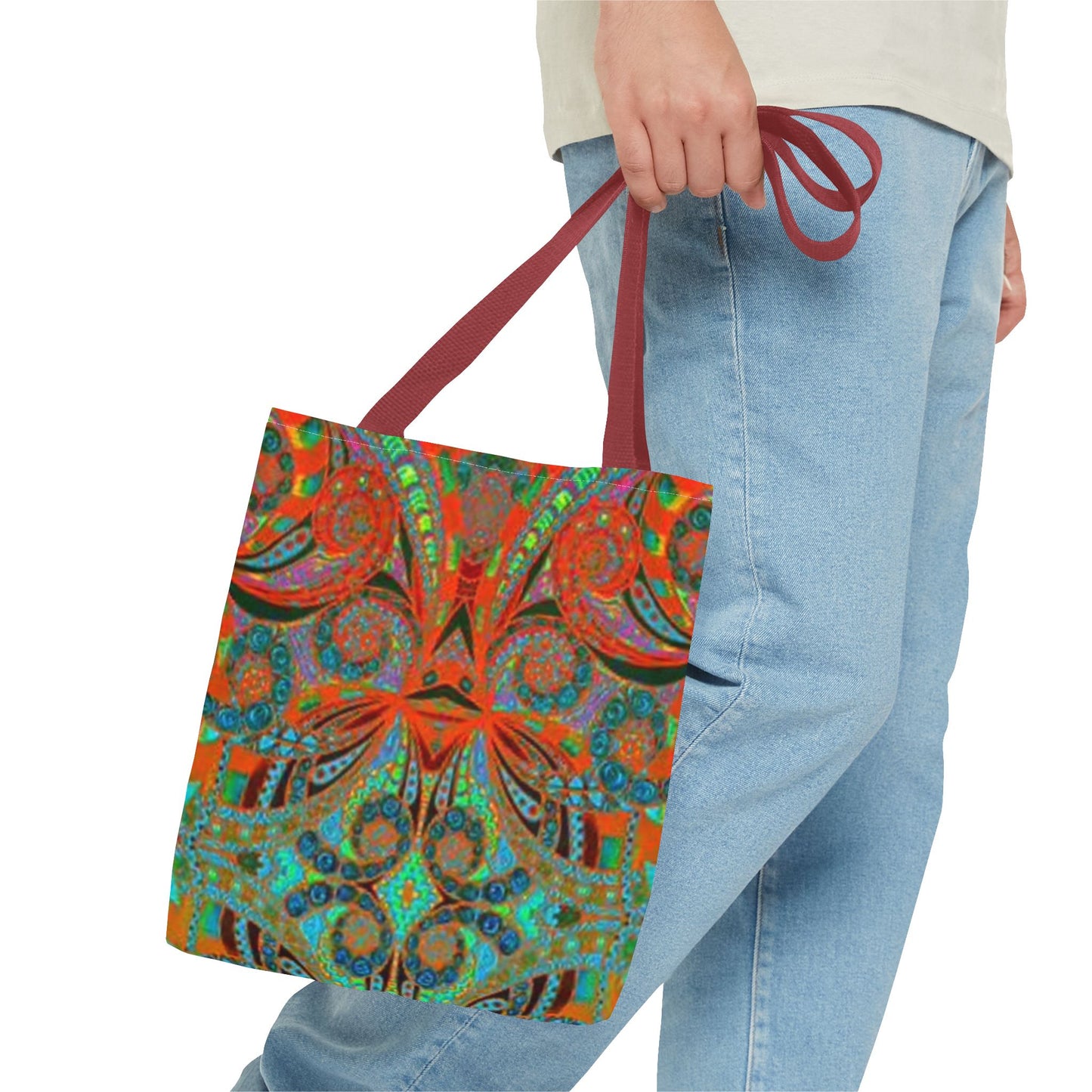 Orange And Green Multi Color BRAND NEW MODERN Tote Bag (AOP)