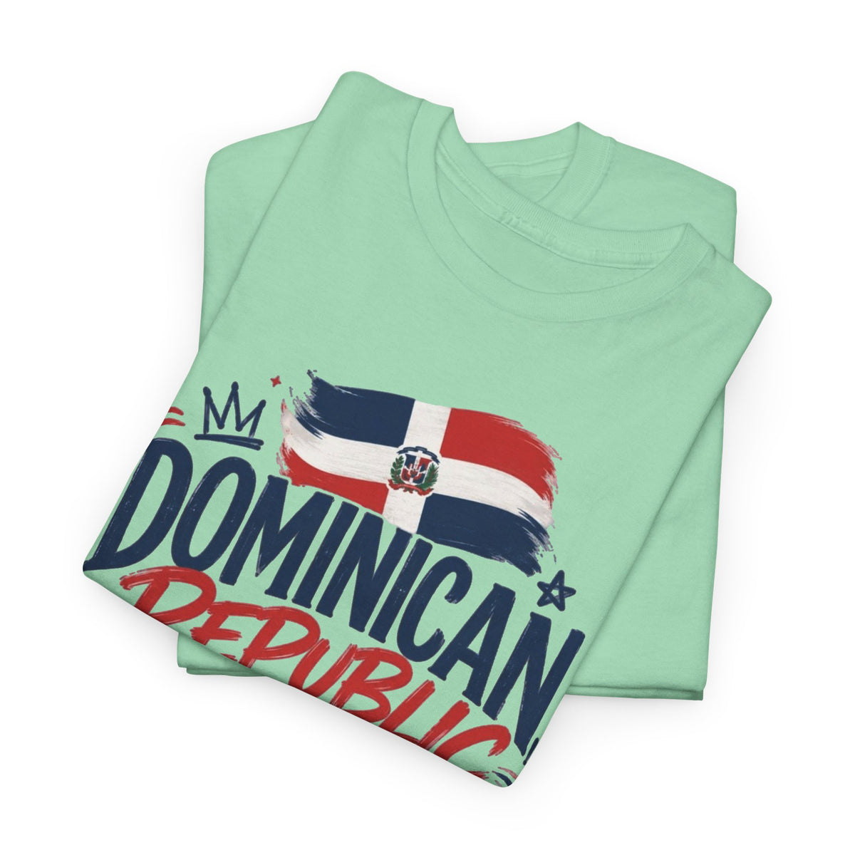 Dominican Republic Graphic T Shirt Men's Flag Retro Heavy Cotton Tee