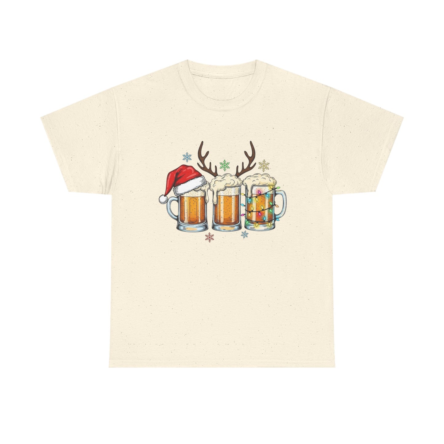 Christmas Beers Graphic T Shirt NEW ADULT