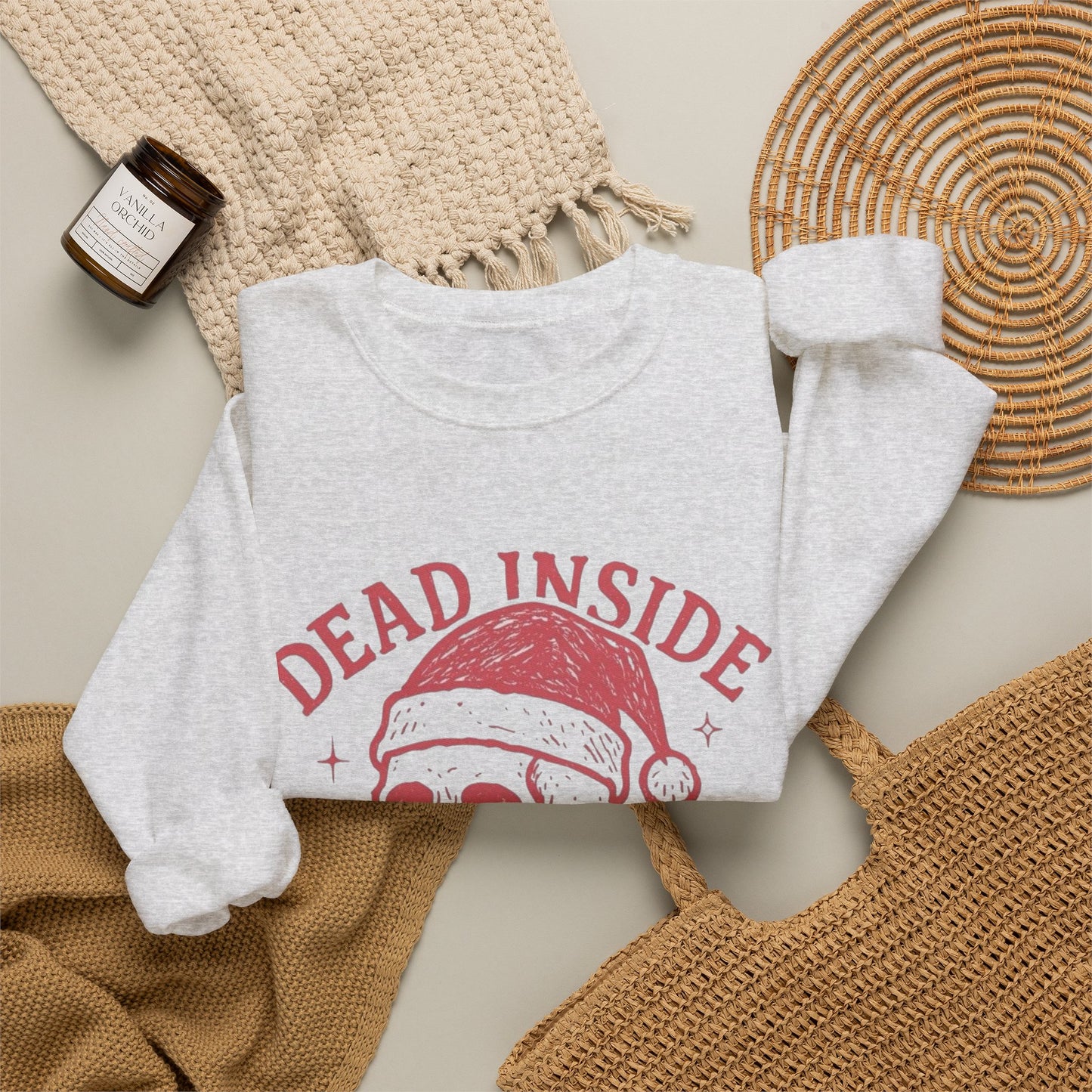 Dead Inside But Jolly AF Christmas Sweater NEW Heavy Blend™ Crewneck Sweatshirt