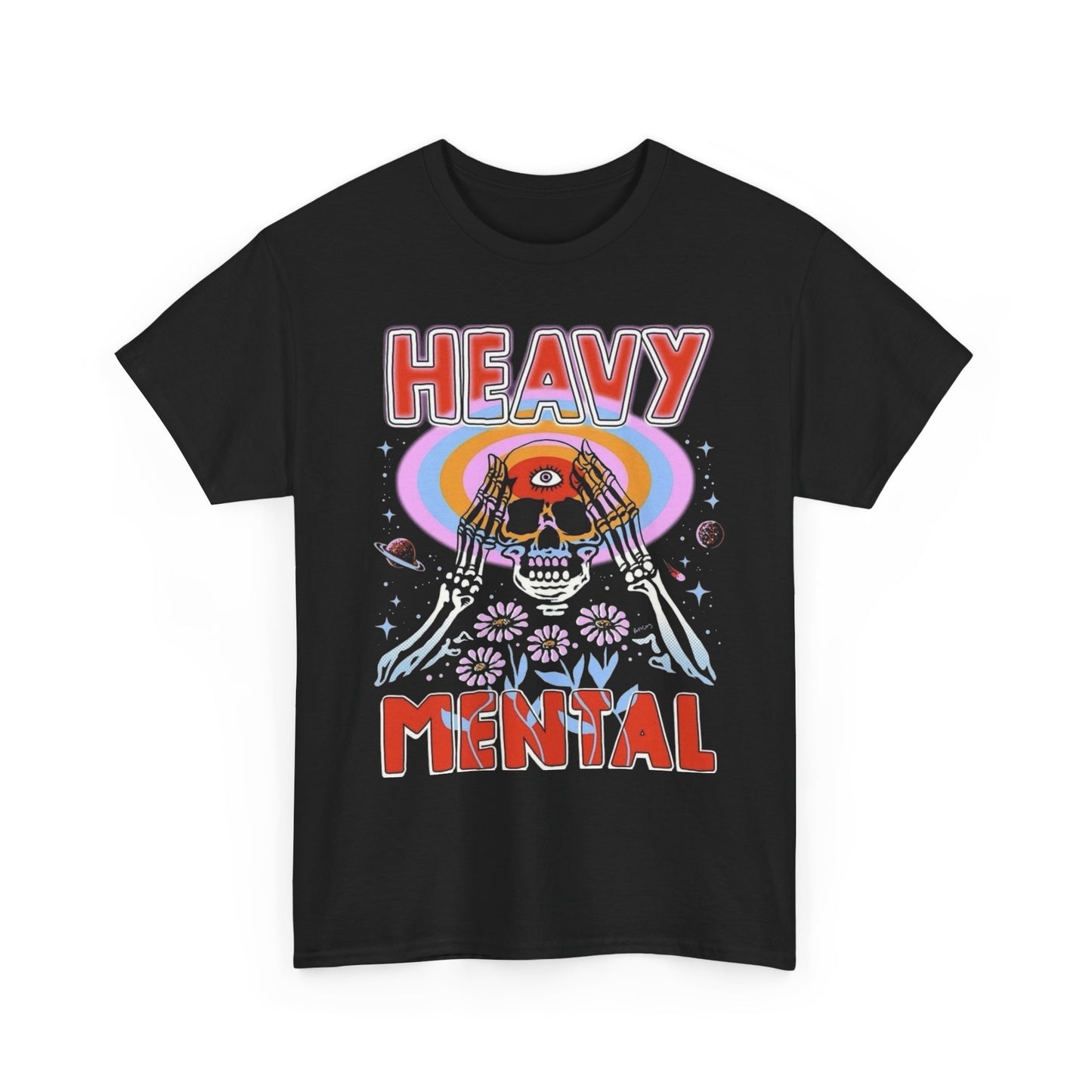 Heavy Mental Graphic T Shirt NEW ADULT Tee