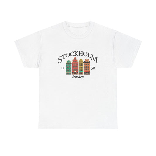 Stockholm Sweden Graphic T Shirt NEW Unisex Heavy Cotton Tee