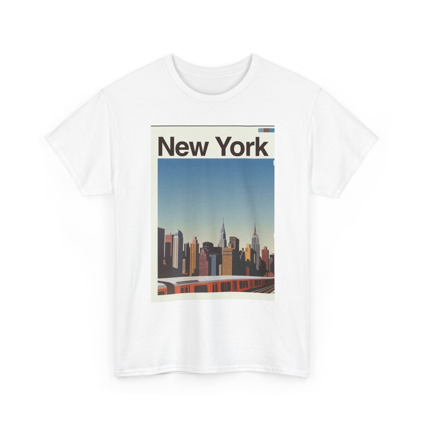 New York Skyline Graphic T Shirt Cotton Tee Apparel New