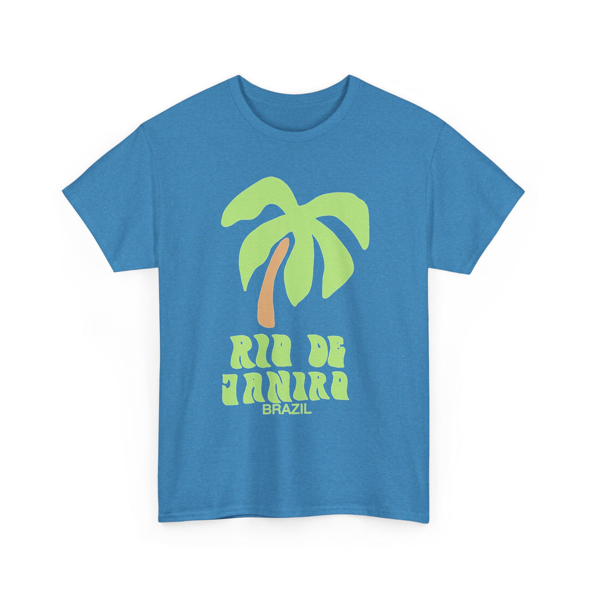 Rio De Janeiro Graphic T Shirt Men's Brazil Retro Heavy Cotton Tee