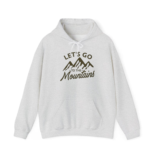 Lets Go To The Mountains Graphic Hoodie Unisex Heavy Blend™ Hooded Sweatshirt