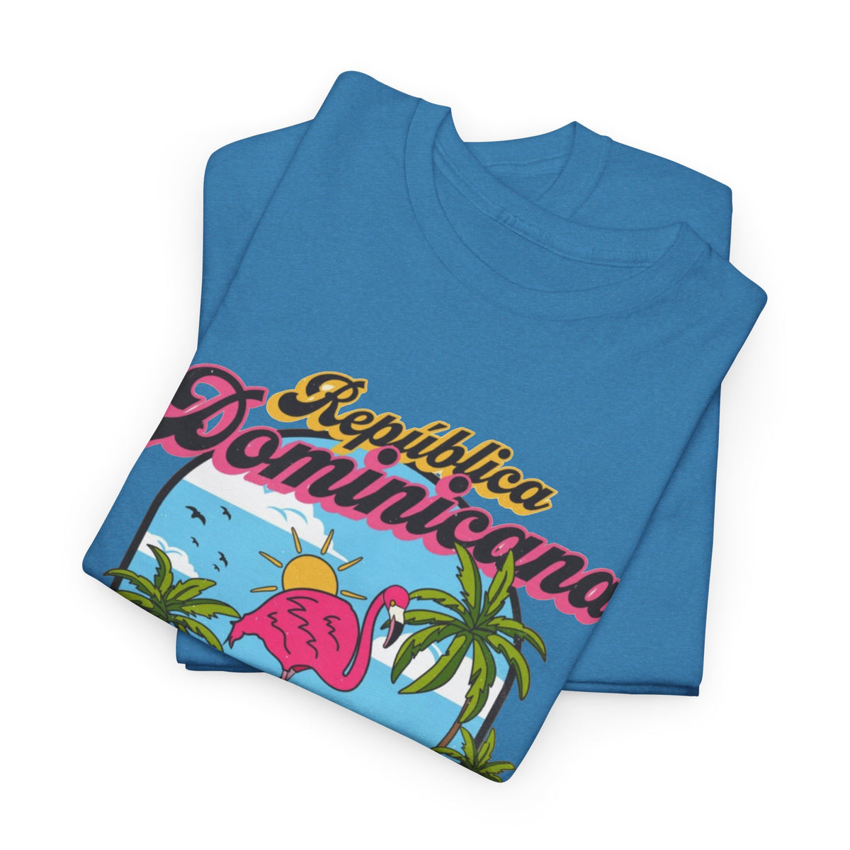 Dominican Republic T-Shirt Retro Graphic Men's Heavy Cotton Tee