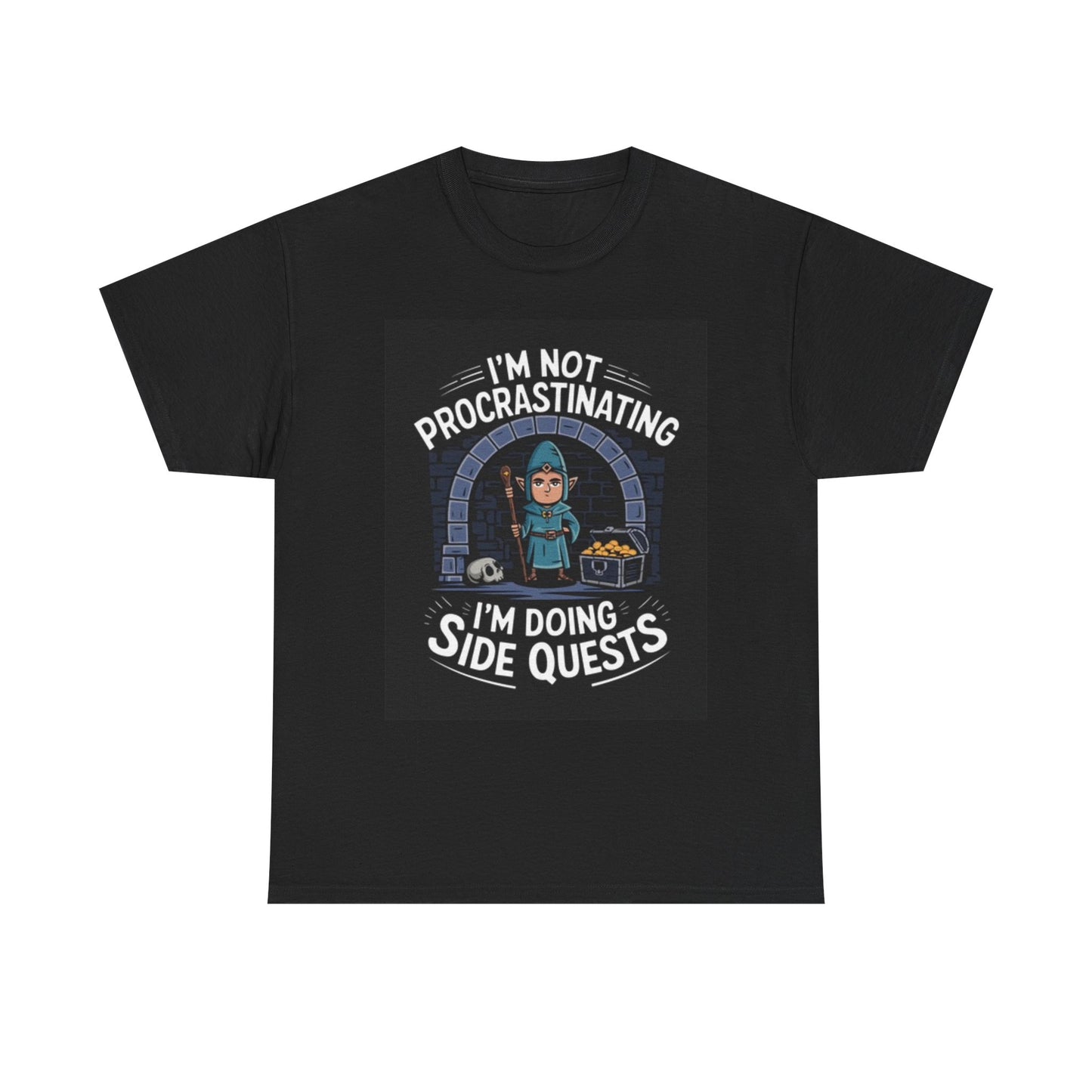I'm Doing Side Quests Graphic T Shirt Funny Unisex Heavy Cotton Tee
