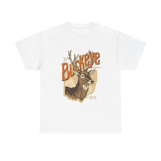 Ohio The Buckeye State Graphic T Shirt Unisex Heavy Cotton Tee