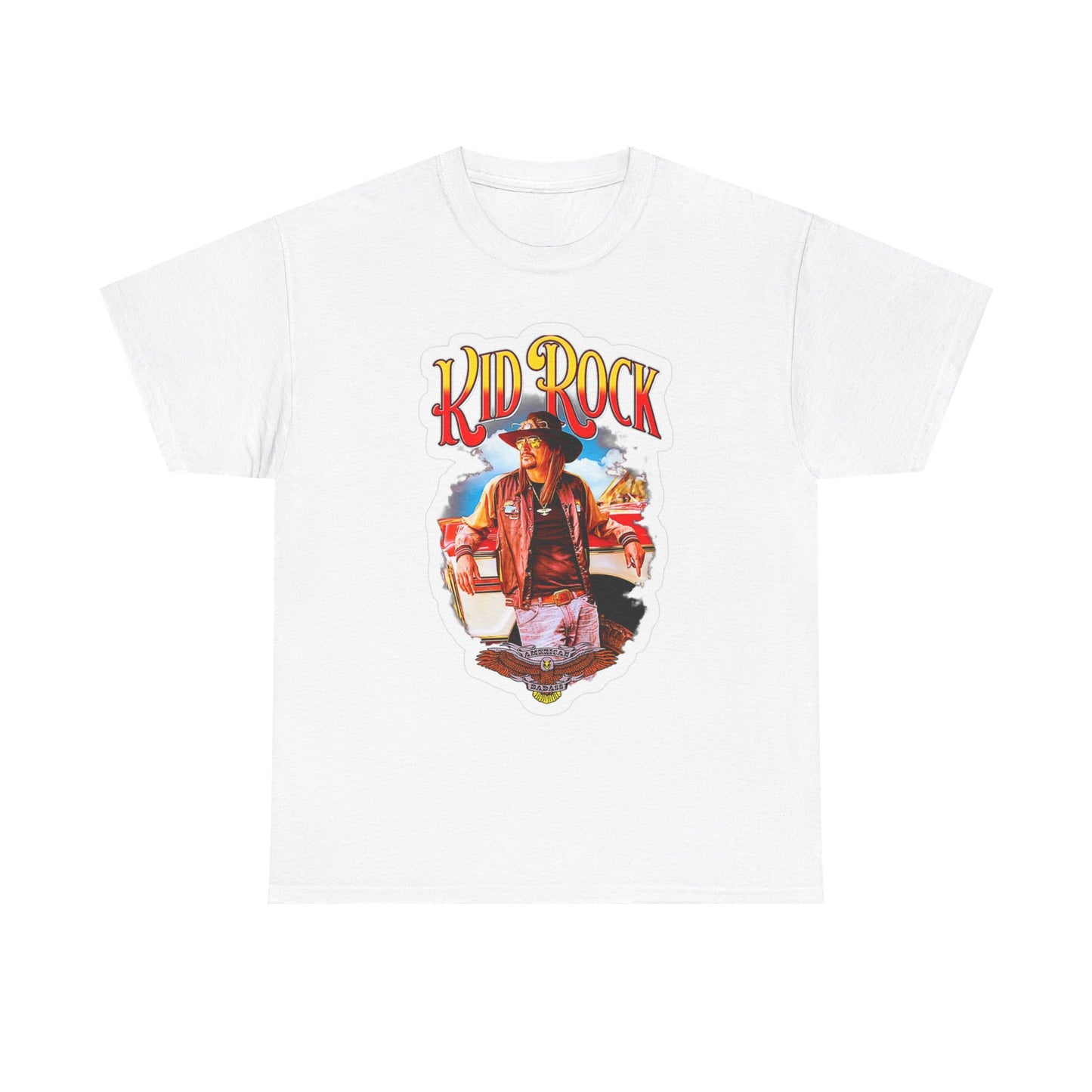 Kid Rock NEW Graphic T Shirt Vintage Funny Retro Unisex Heavy Cotton Tee