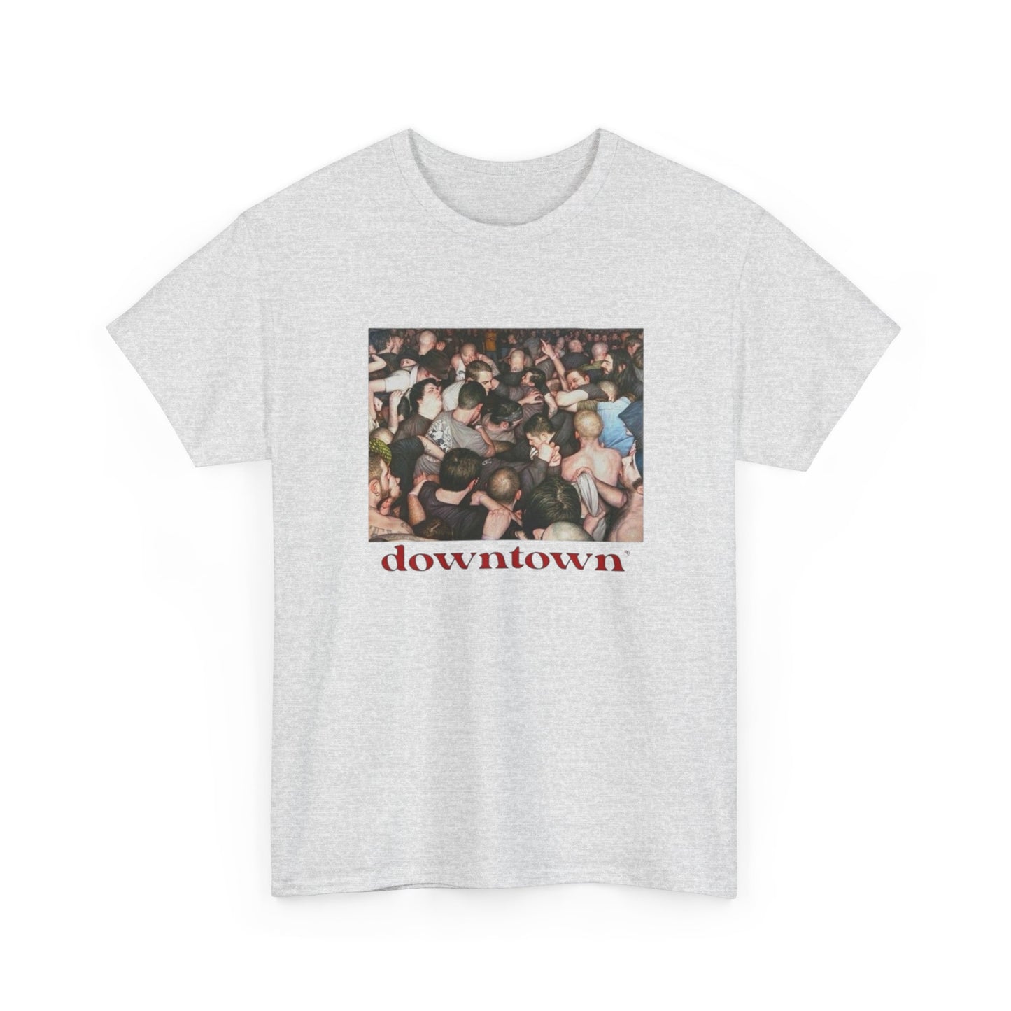 Downtown Hardcore Music Graphic T Shirt Unisex Heavy Cotton Tee Gift New