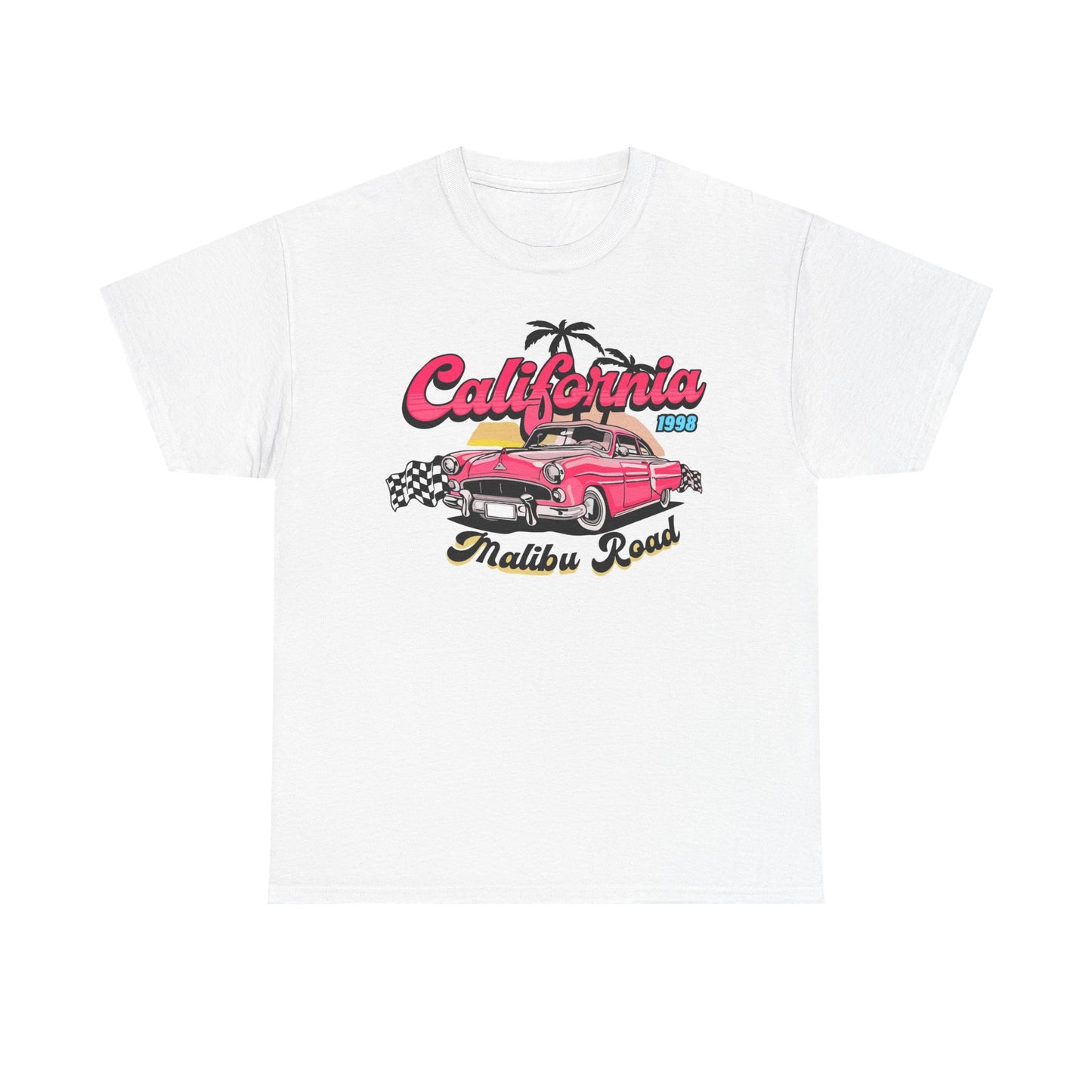 California Malibu Road Graphic T Shirt Vintage Heavy Cotton Tee