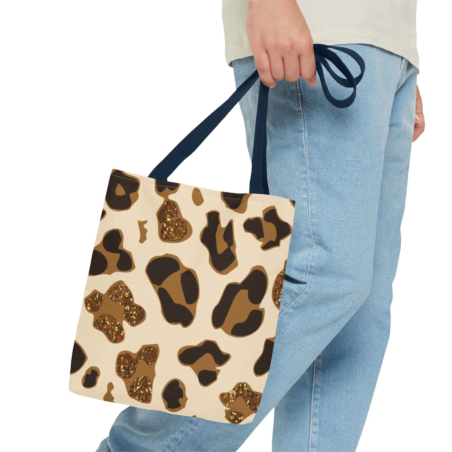 Tan Cheetah Print Multi Color BRAND NEW MODERN Tote Bag (AOP)