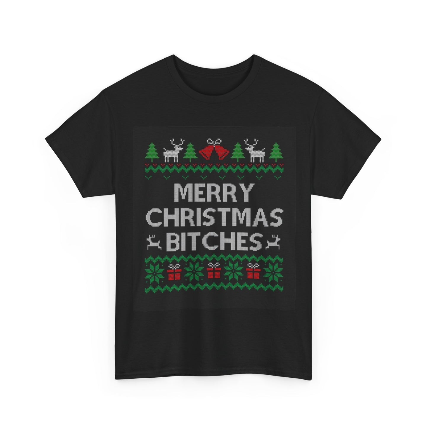 Merry Christmas Shirt Funny Office Party Gift Santa Unisex Heavy Cotton Tee