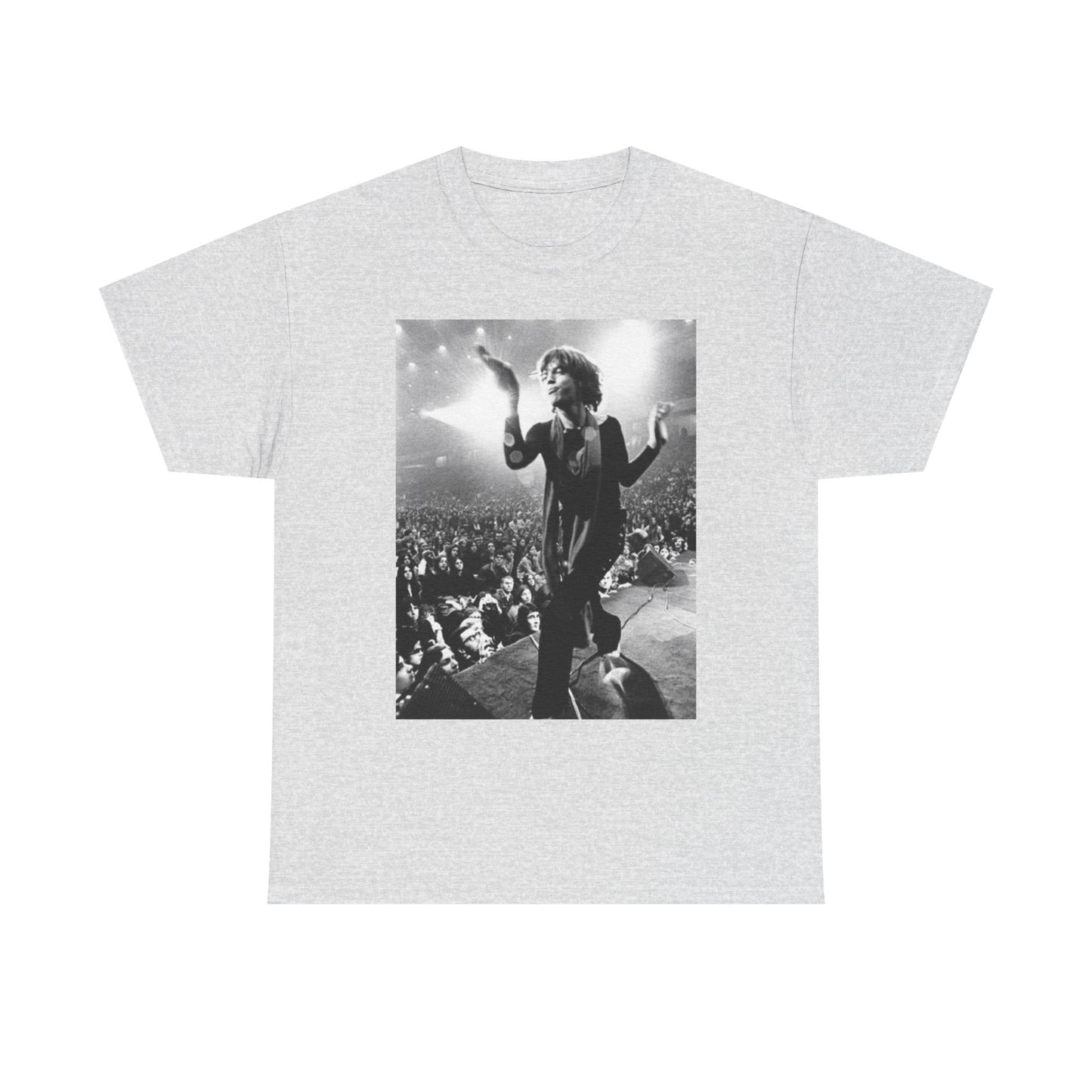 Rolling Stones Mick On Stage Graphic T Shirt Vintage Unisex Heavy Cotton Tee