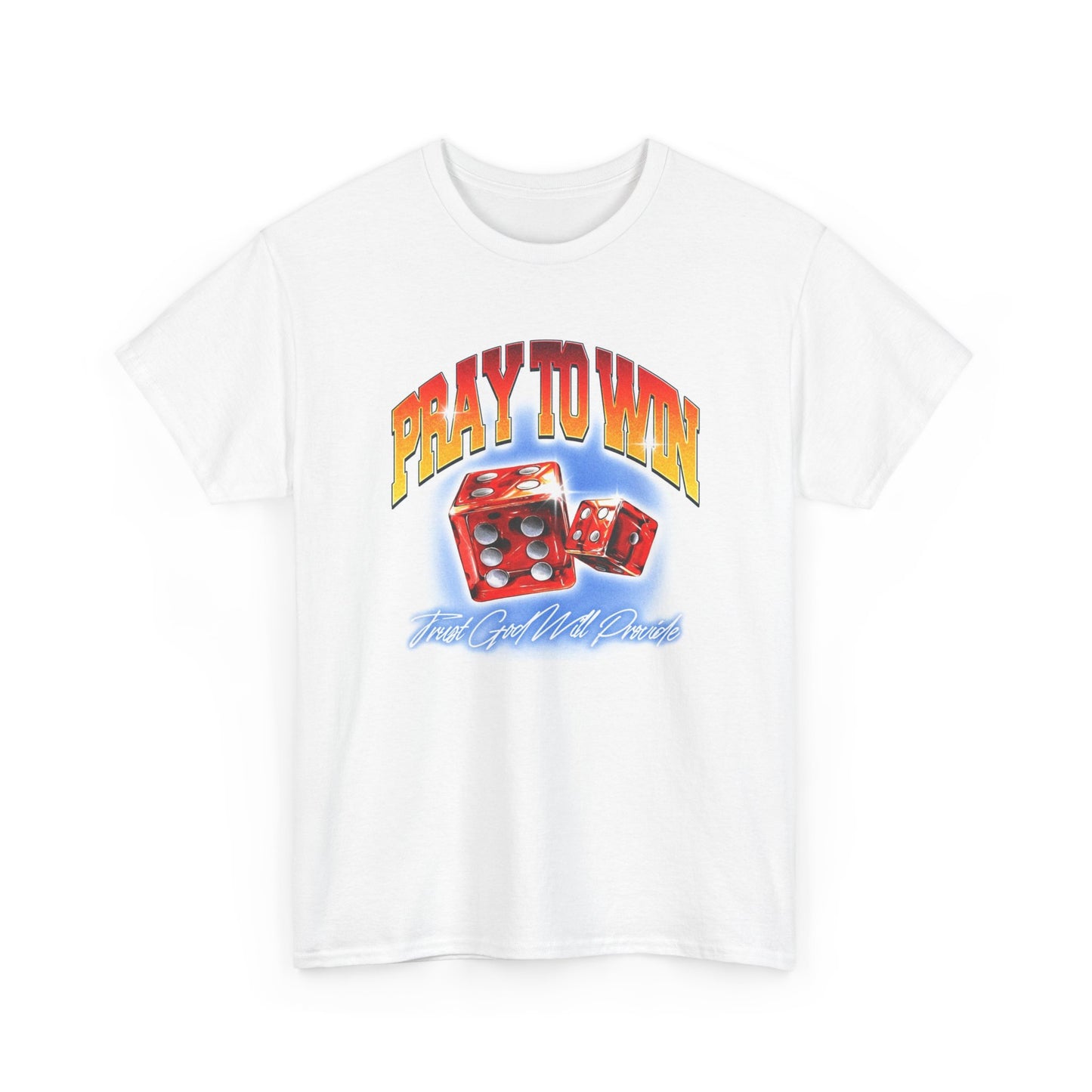 Pray To Win Graphic T Shirt Vintage Heavy Cotton Tee