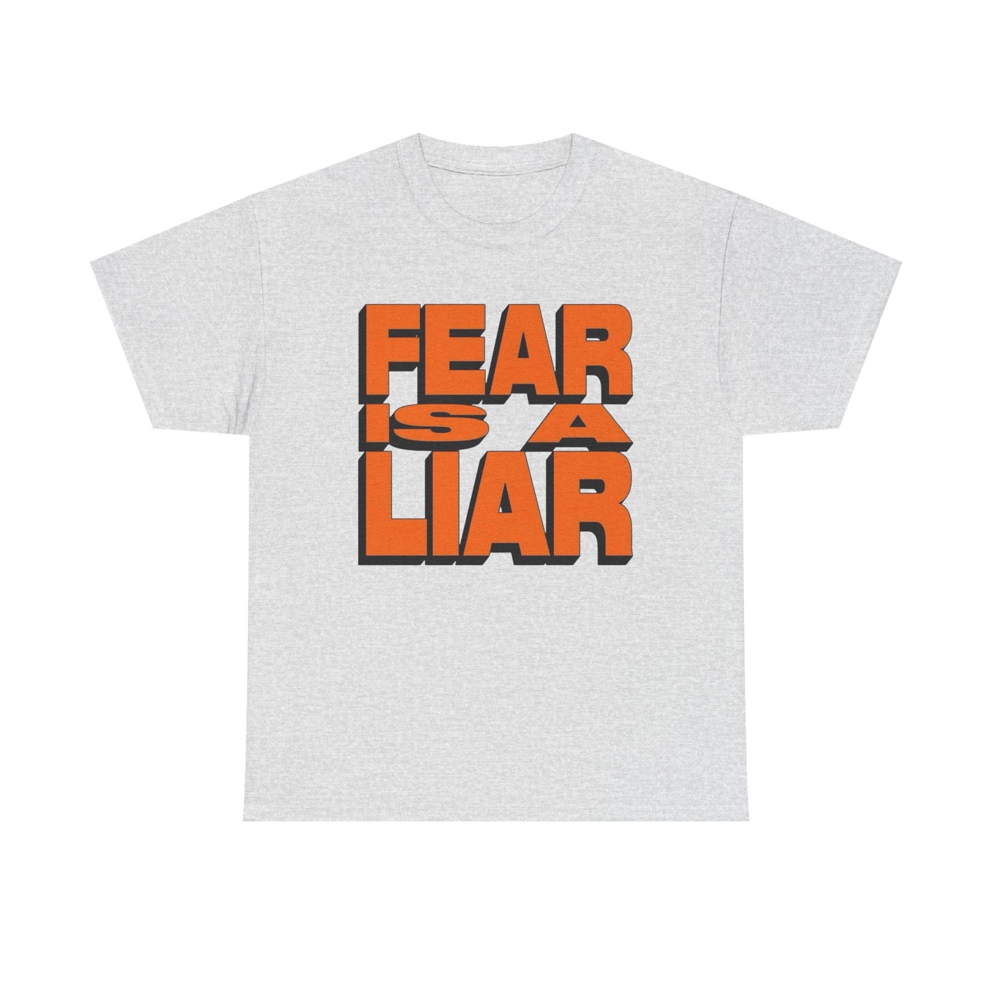 Fear Is A Liar Graphic T-Shirt Unisex Heavy Cotton Tee Gift