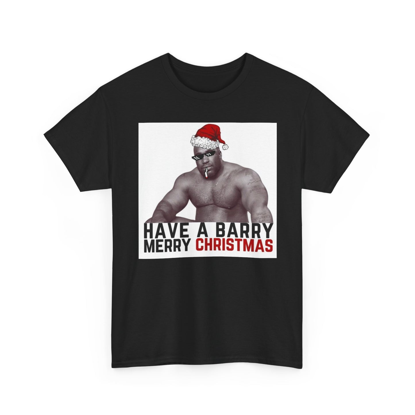 Barry Merry Christmas Funny Viral T Shirt Happy Holidays Funny Unisex Heavy Joke