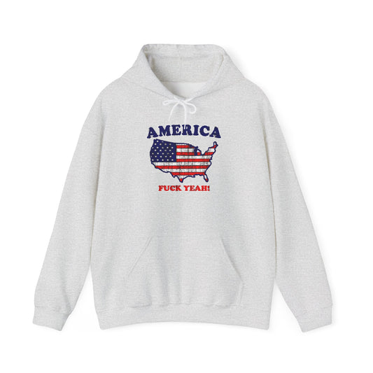 America F Yeah Graphic Hoodie USA Unisex Heavy Blend™ Hooded Sweatshirt