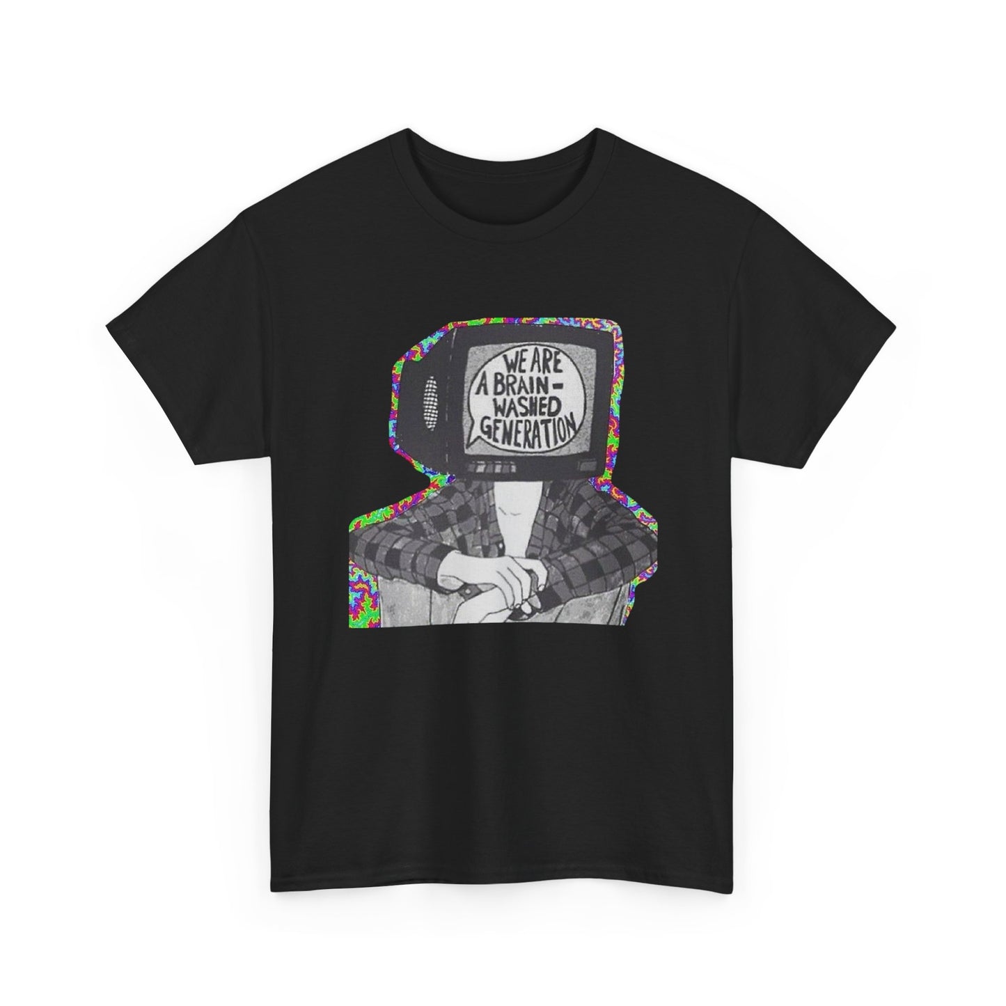 Brain Washed Generation Graphic T-Shirt Cotton Tee New Gift Vintage