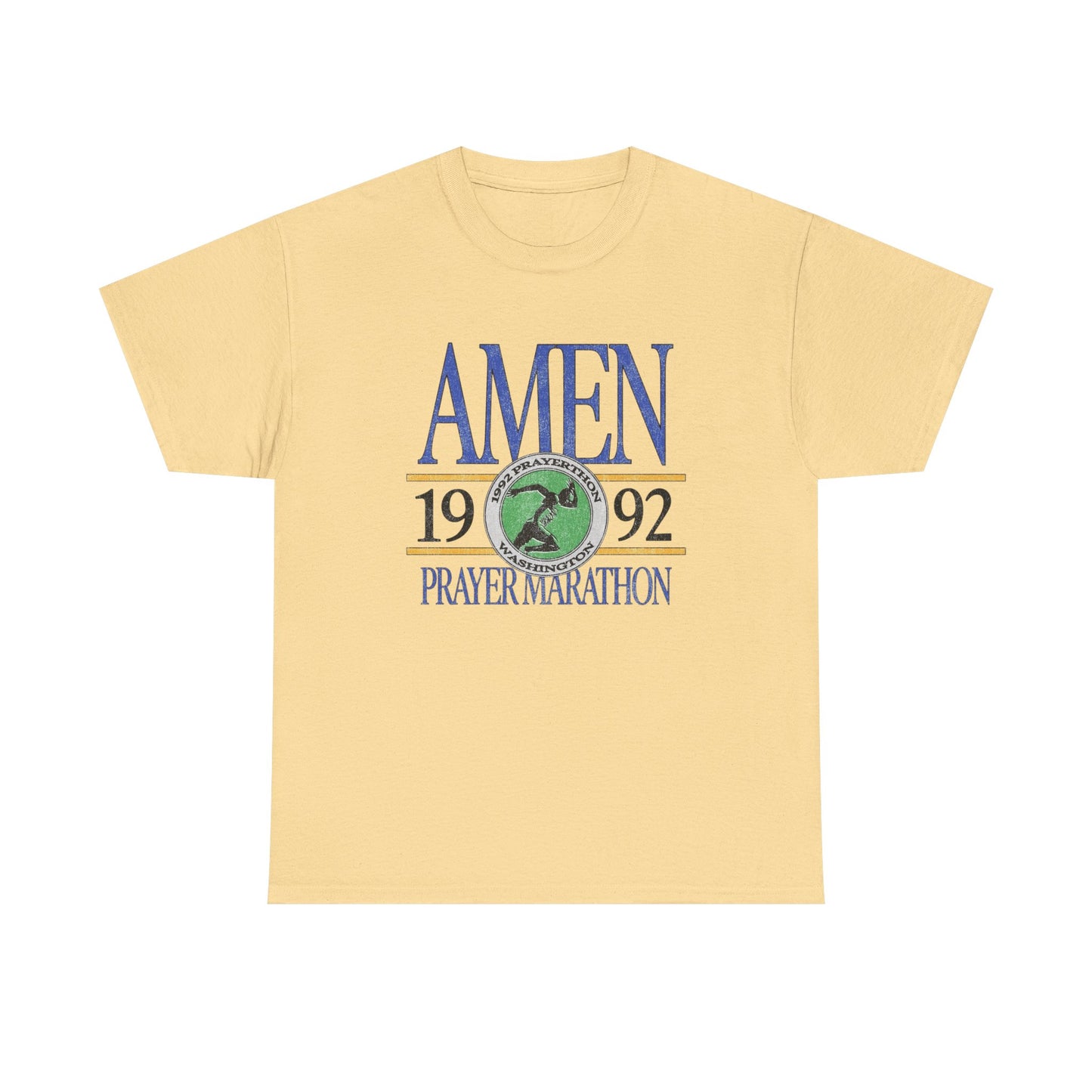 Prayer Marathon Graphic T Shirt Unisex Heavy Cotton Tee