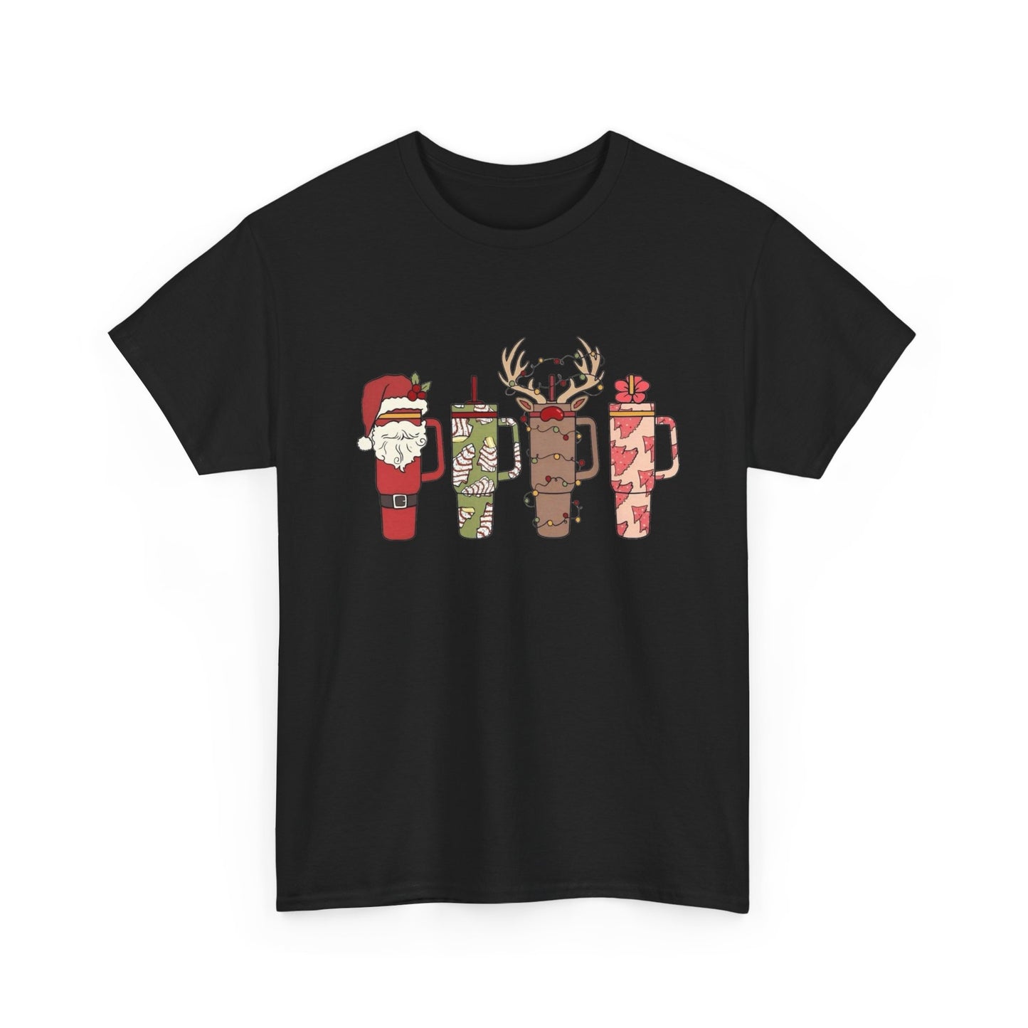 Christmas Stanly Cups Womens Funny Graphic T Shirt NEW ADULT