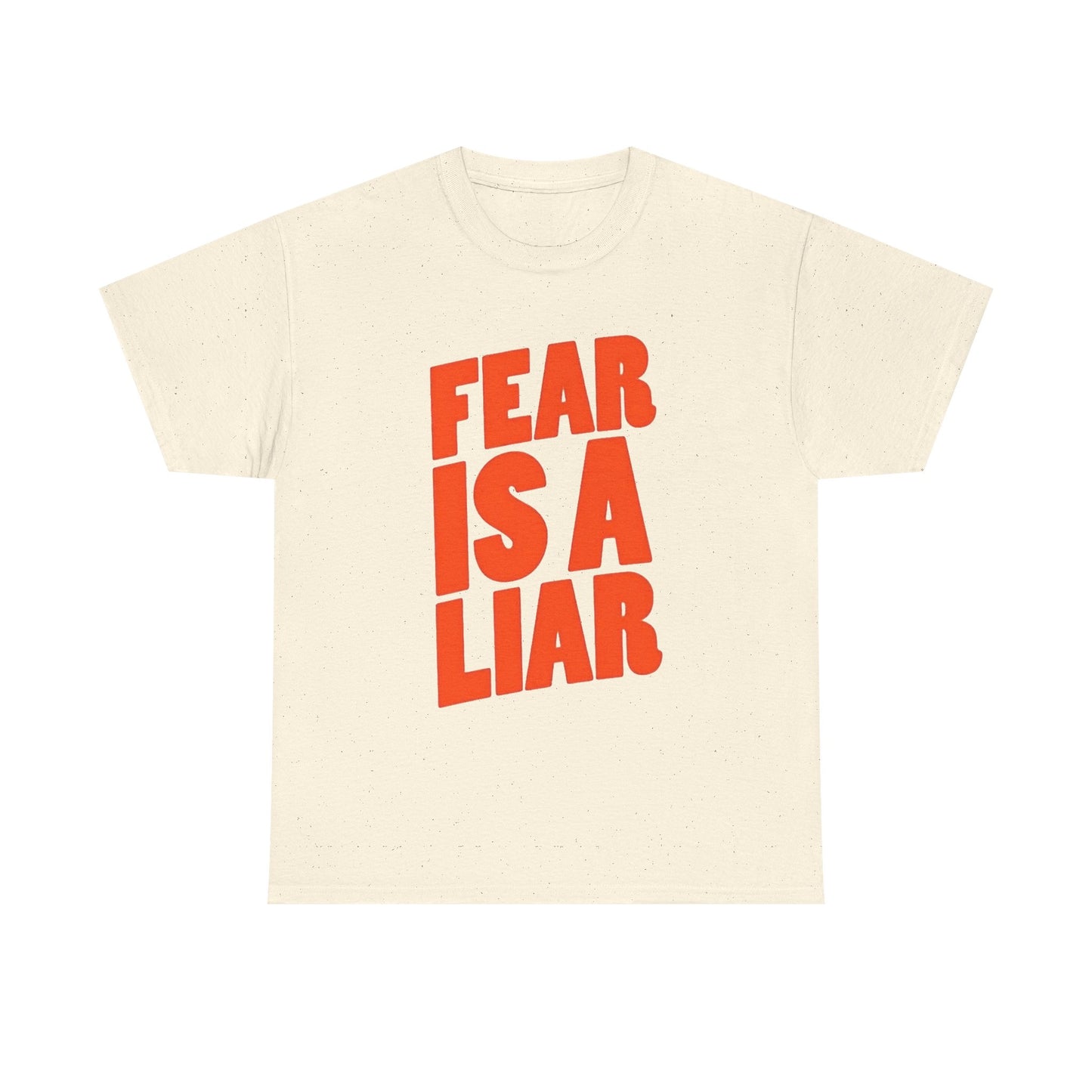 Fear Is A Liar Graphic T Shirt NEW Unisex Heavy Cotton Tee