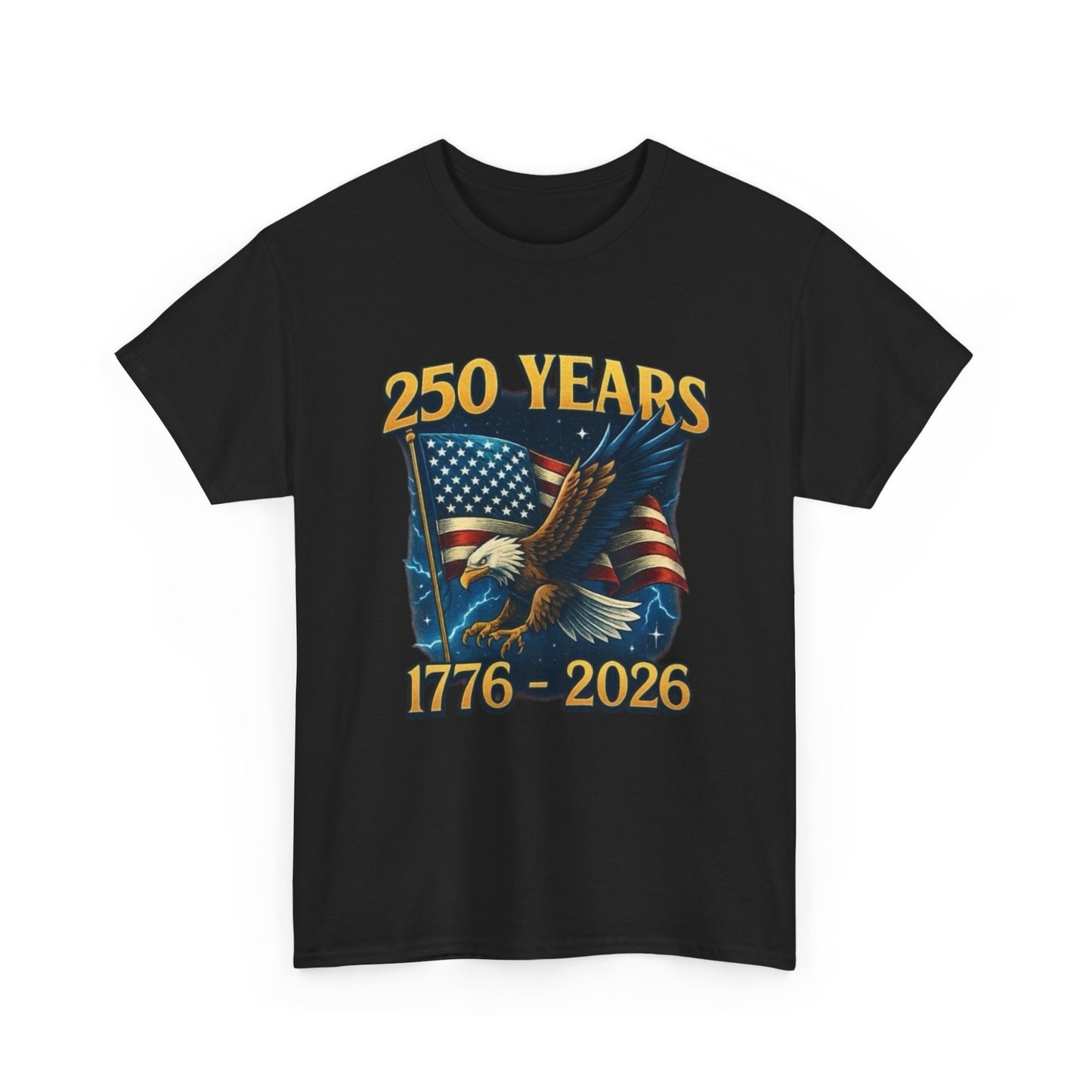 250 Years American Anniversary Graphic T Shirt Adult New Tee