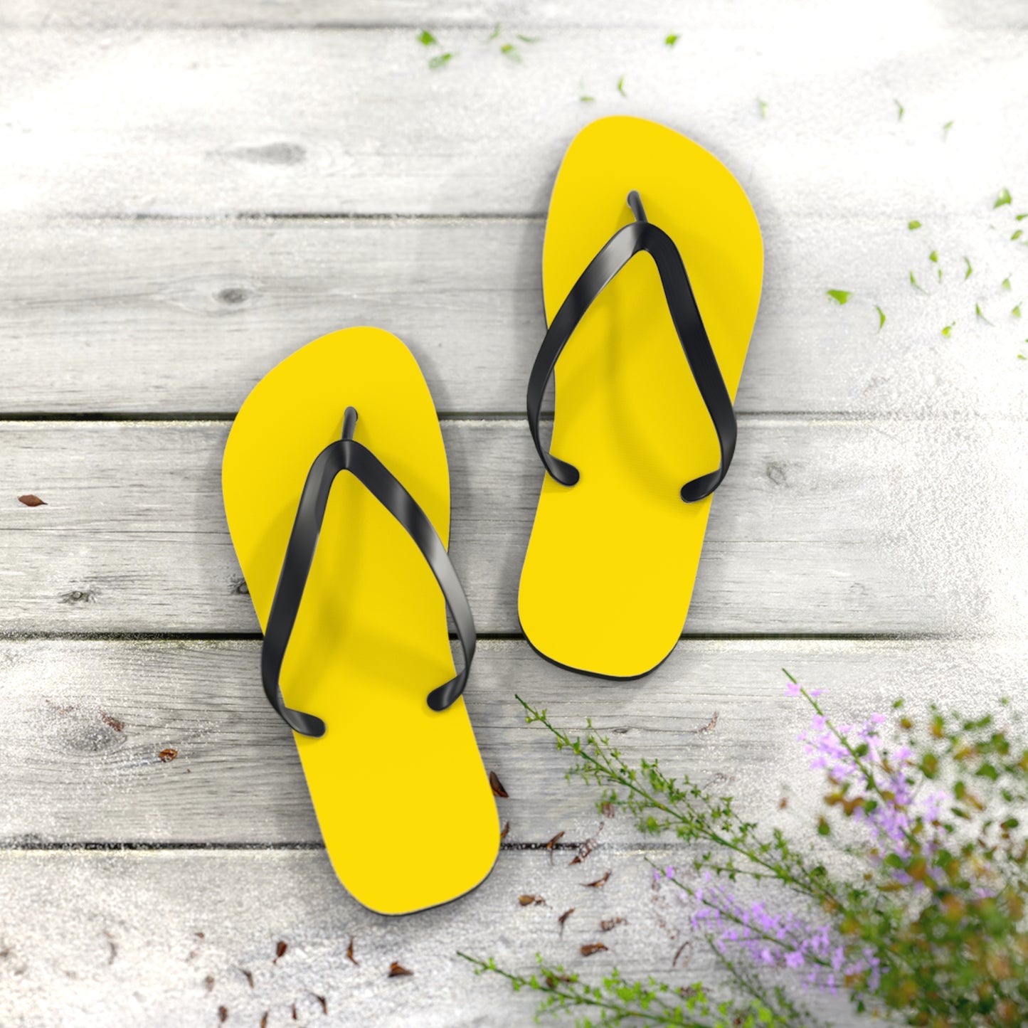 Yellow Flip Flops, Sandals Slides, Summer Footwear, Brand New