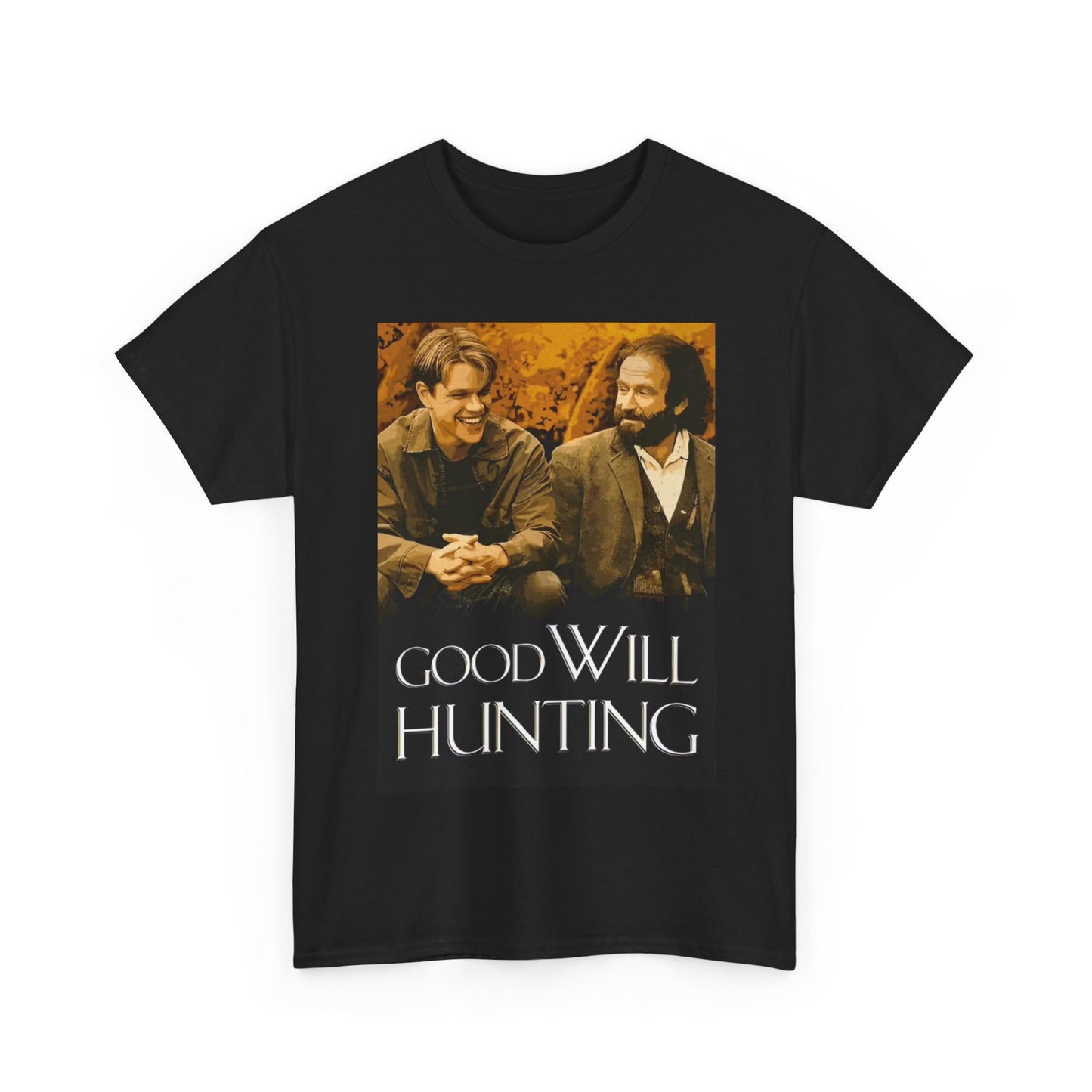 Good Will Hunting Tshirt Retro Movie Poster Robin Williams Unisex Heavy Cotton