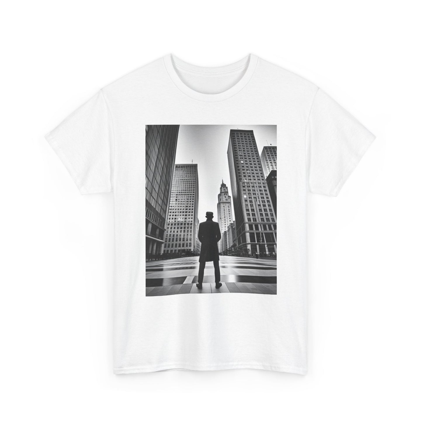 Chicago modern city vintage supreme style Heavy Cotton Tee