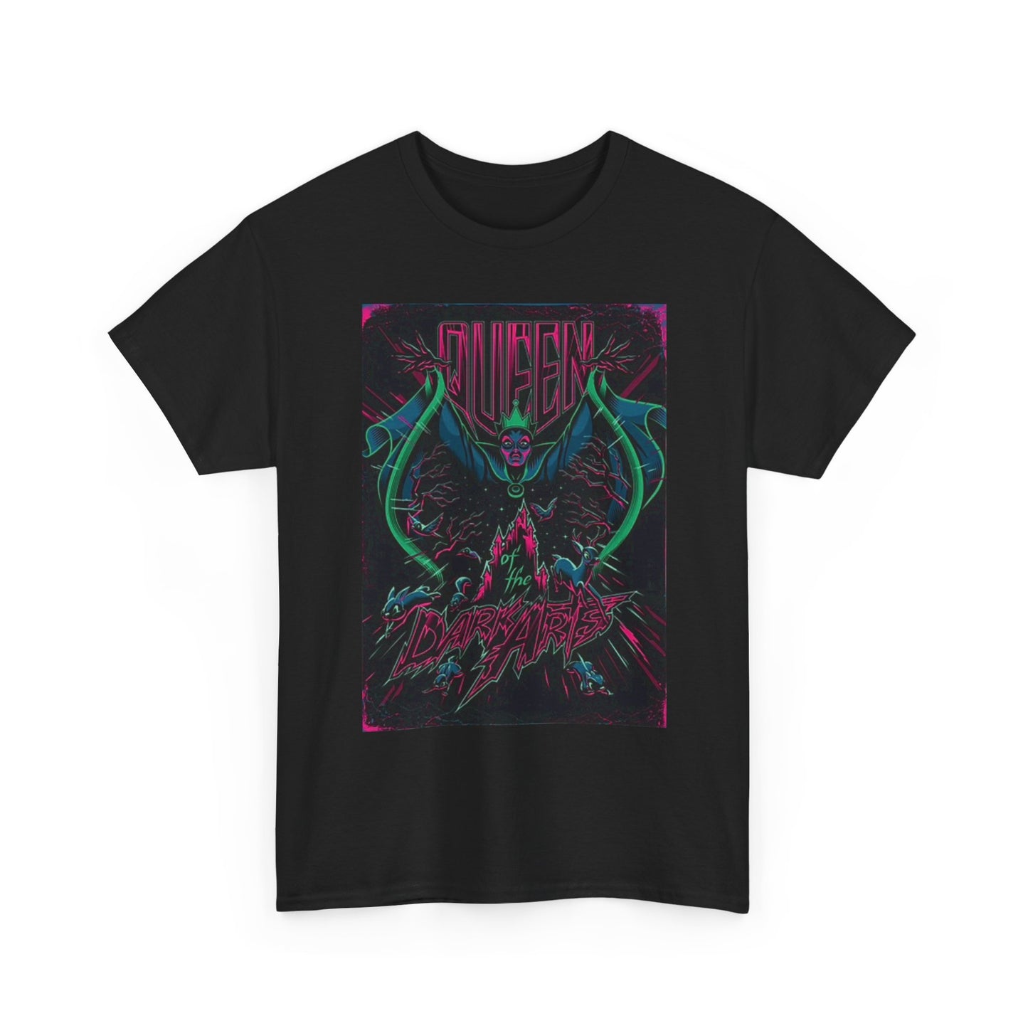 Queen Of The Dark Arts Graphic T Shirt Retro Art Unisex Heavy Cotton Tee