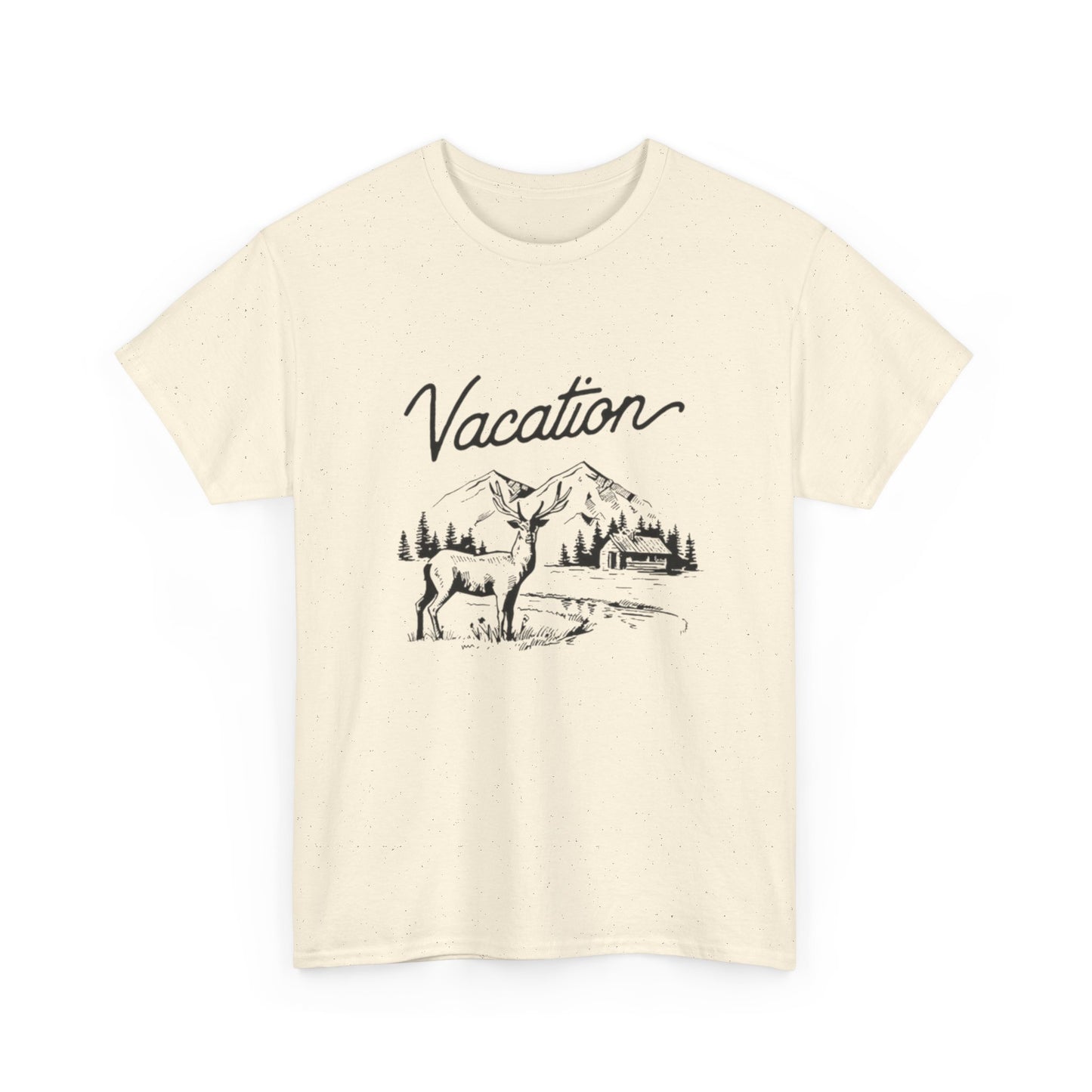 Vacation Camping Graphic T Shirt Unisex Heavy Cotton Tee