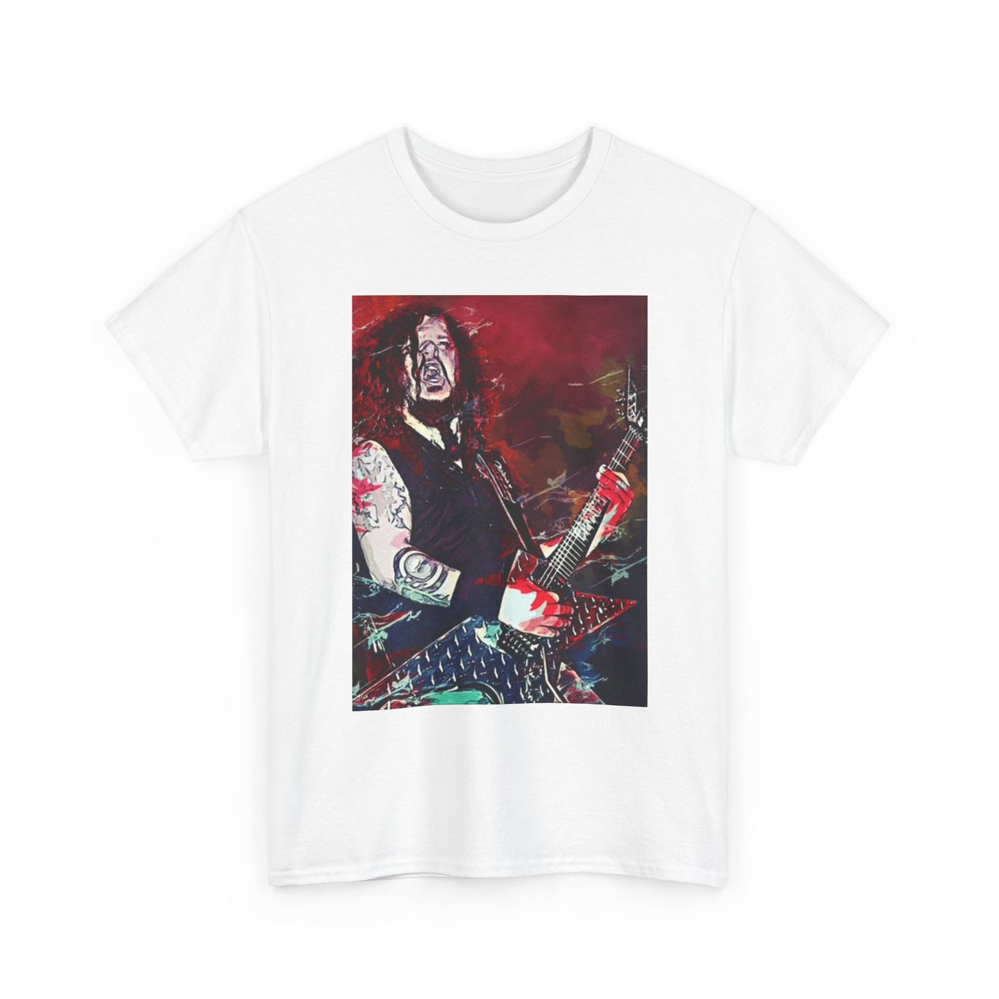 Dimebag Darrell Graphic T Shirt Vintage Poster Rock Merch Unisex Heavy Cotton