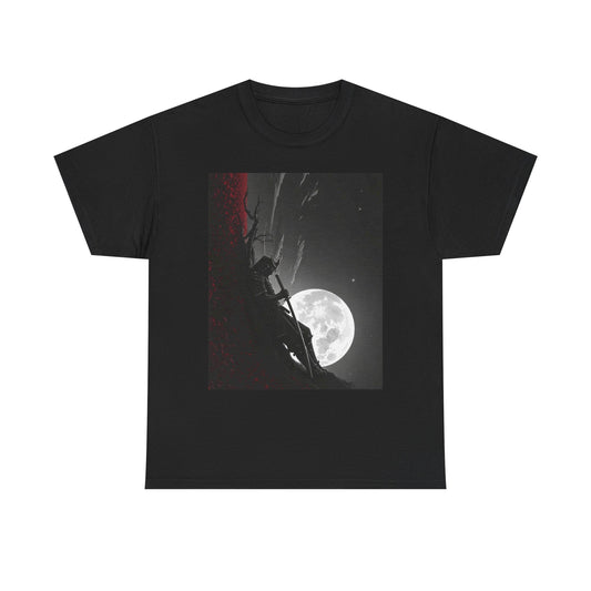 Midnight Moon Samurai Graphic T Shirt ADULT NEW Heavy Cotton Tee