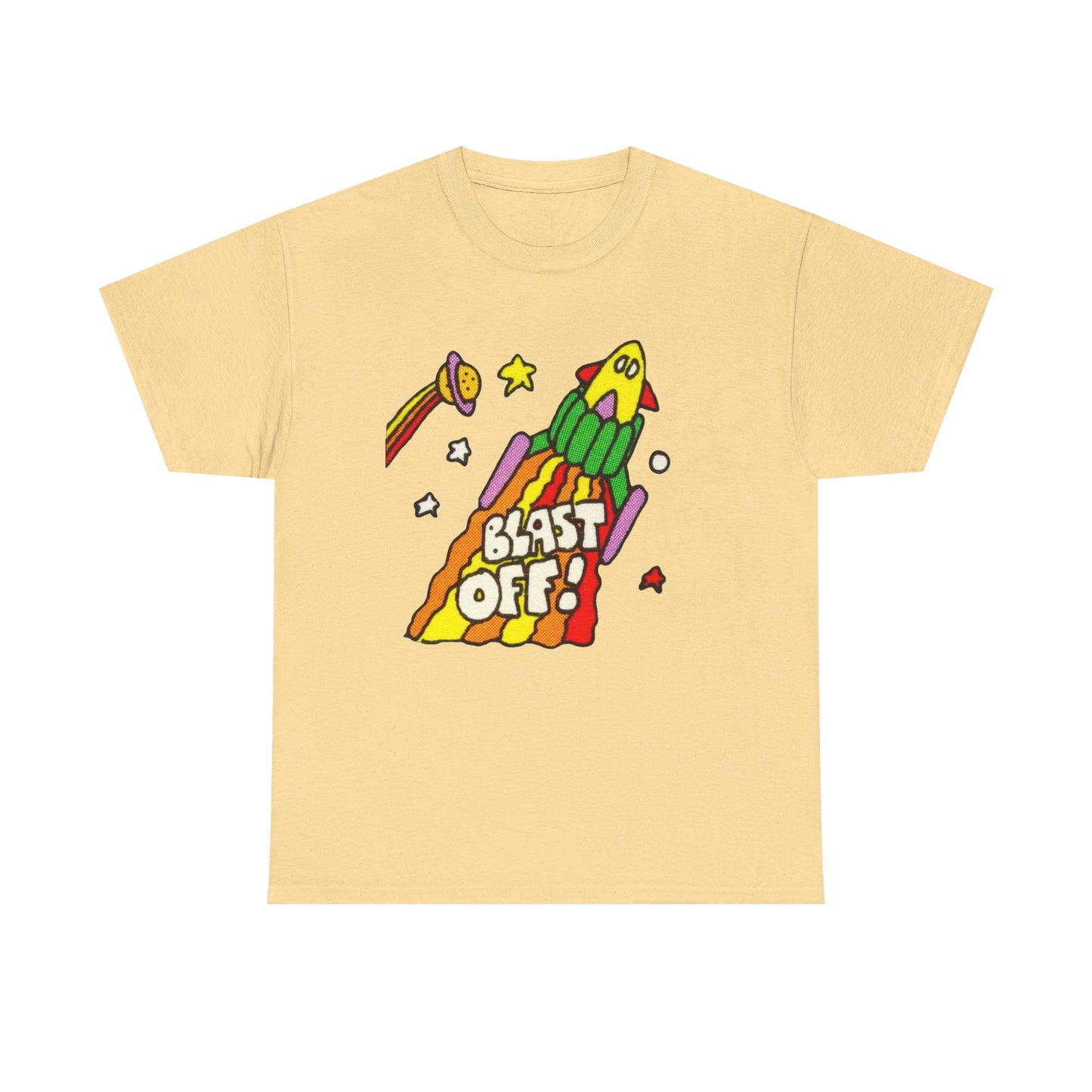 Its Time To Blast Off Vintage 90's Graphic T Shirt Unisex Heavy Cotton Tee
