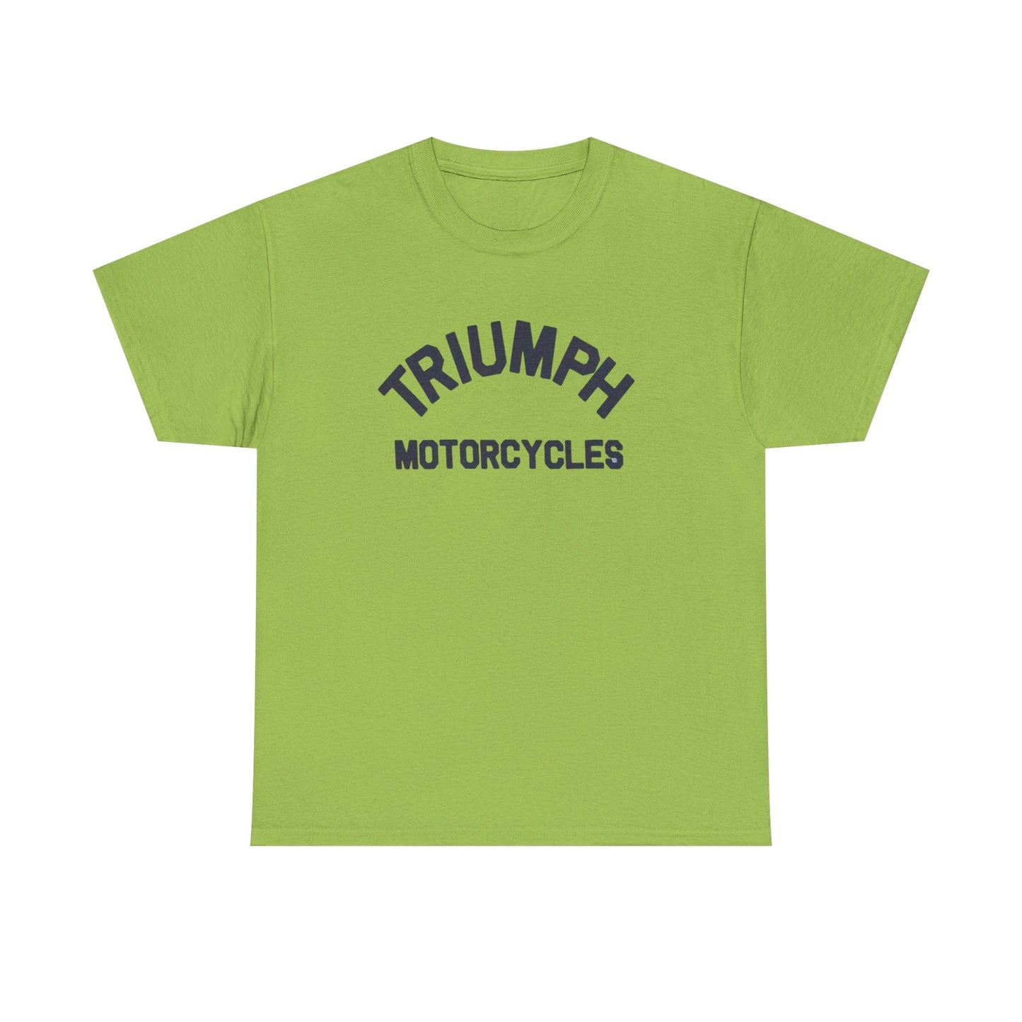 Triumph Motorcycles Tshirt Vintage Logo Classic Fit Unisex Heavy Cotton Tee