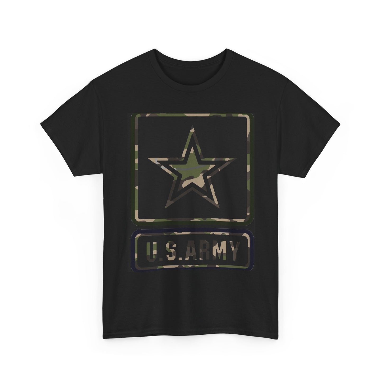 US Army Graphic T Shirt Military Retro Camo Unisex Heavy Cotton Tee