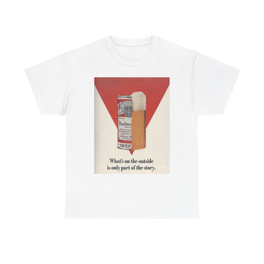 Bud Poster Vintage Retro 80s T Shirt Unisex Heavy Cotton Tee Gift