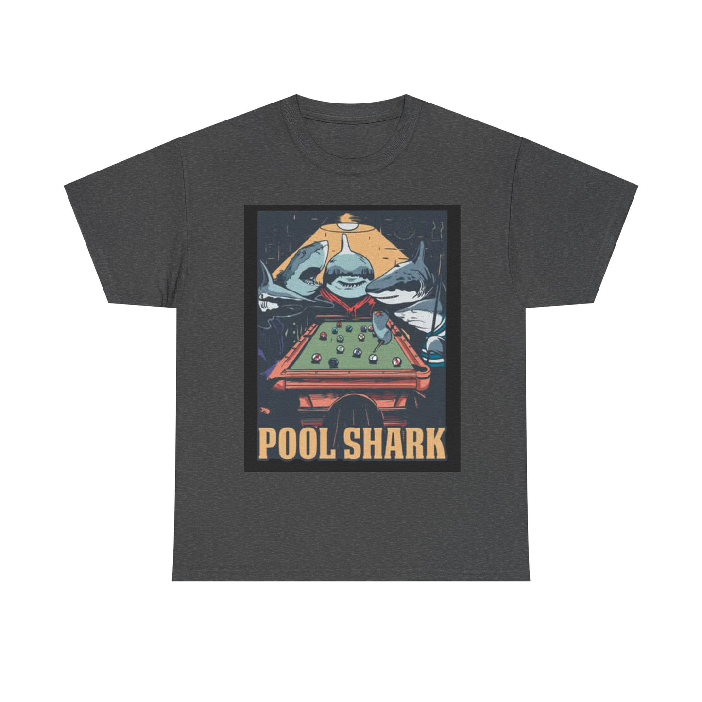 Pool Shark T Shirt Retro Funny Graphic T Vintage Pool Hall Rogan Unisex