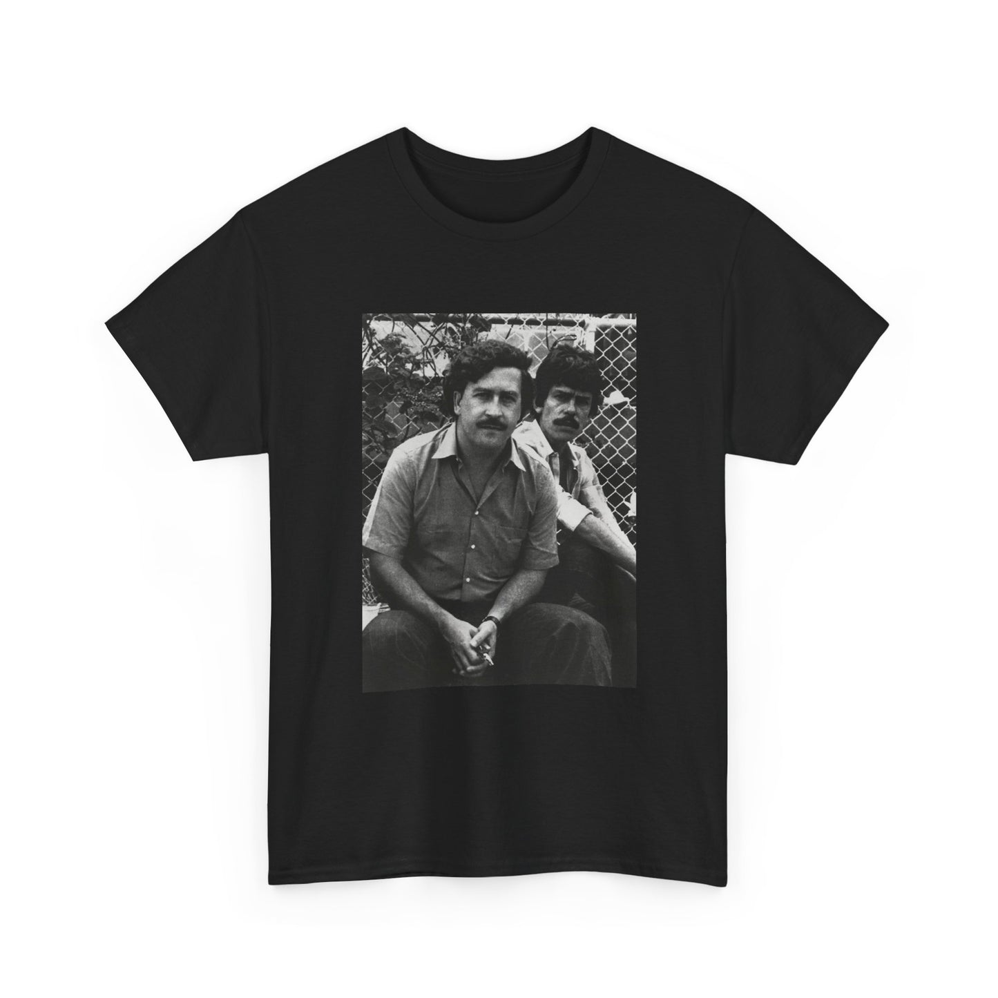 Pablo Escobar Tshirt Vintage Photo Colombia Retro Mexico Unisex Heavy Cotton Tee