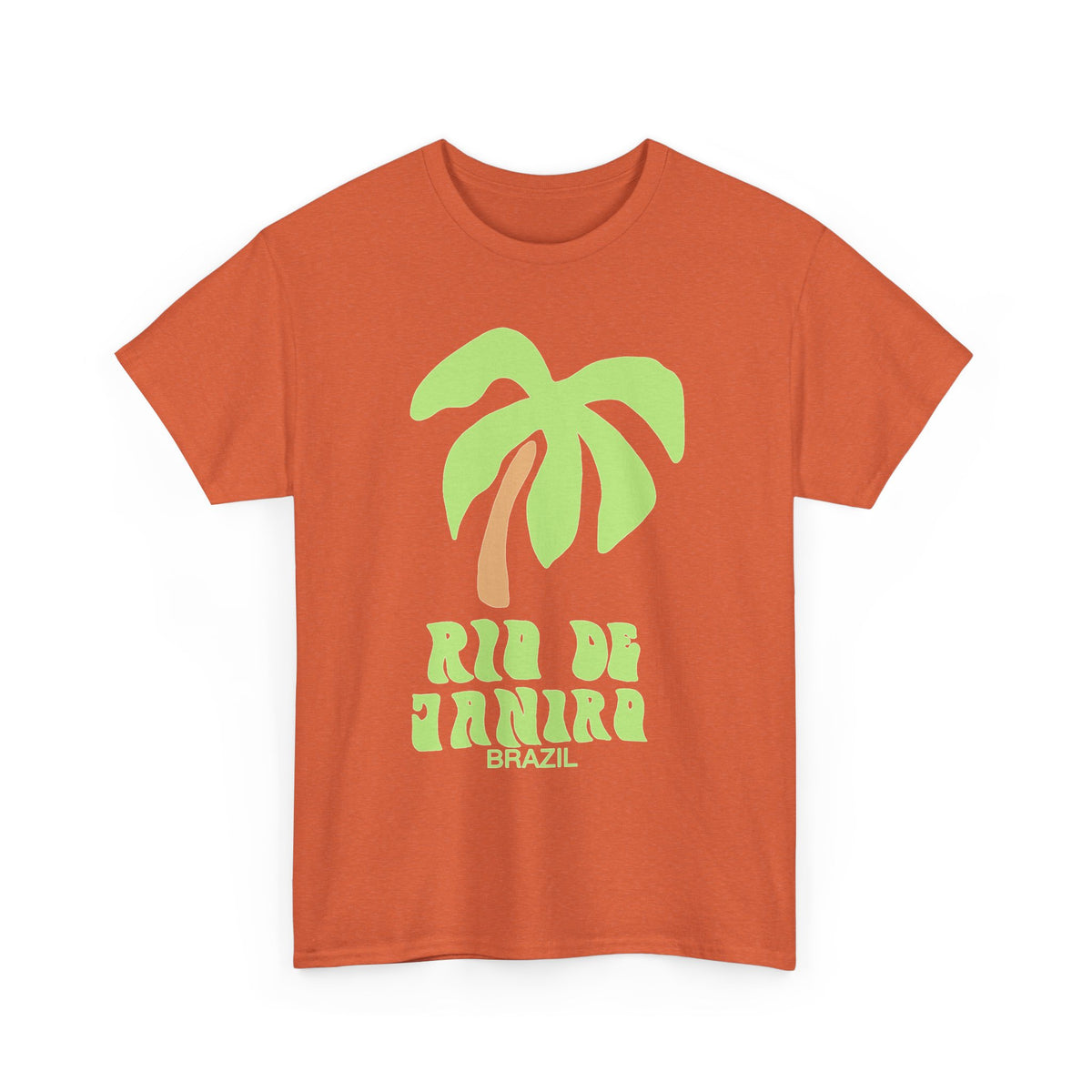 Rio De Janeiro Graphic T Shirt Men's Brazil Retro Heavy Cotton Tee