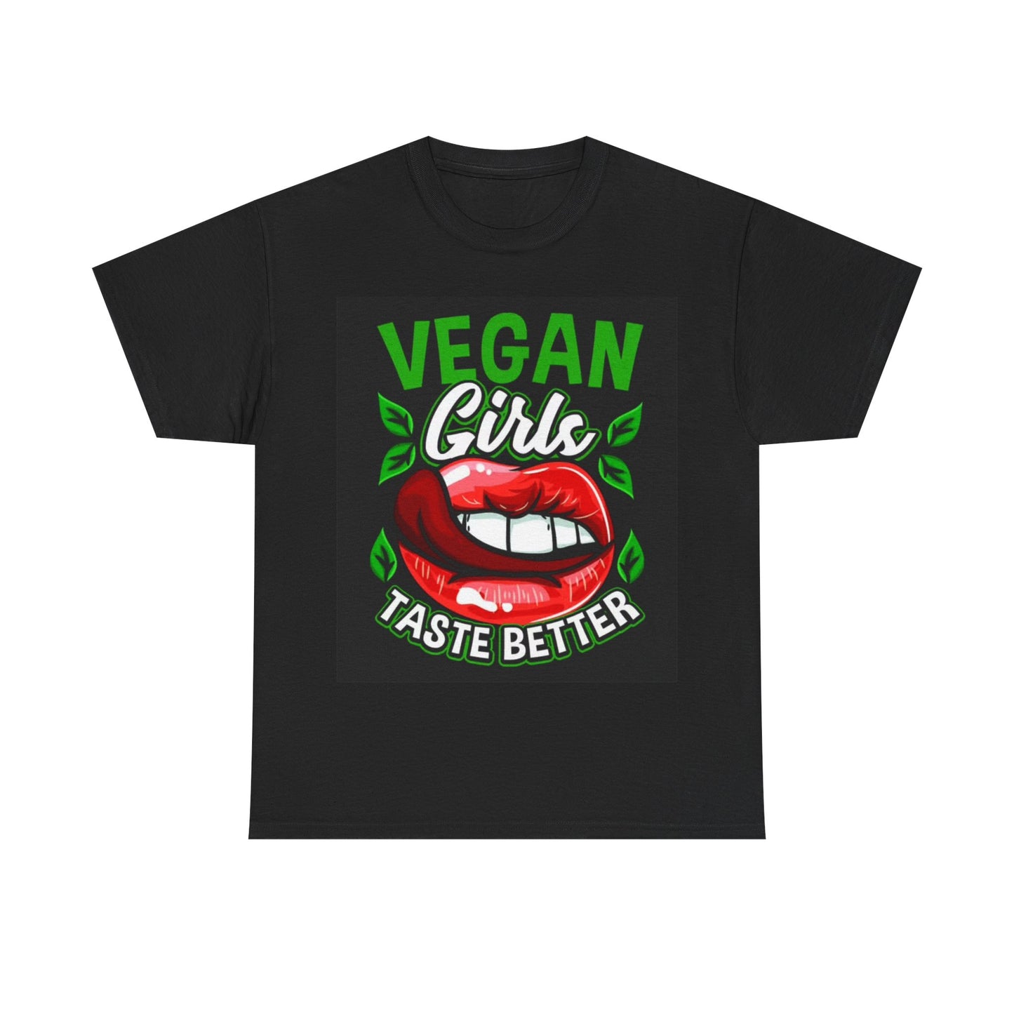 Vegan Girls Taste Better Tshirt Vegans Love Retro Cute Unisex Heavy Cotton Tee