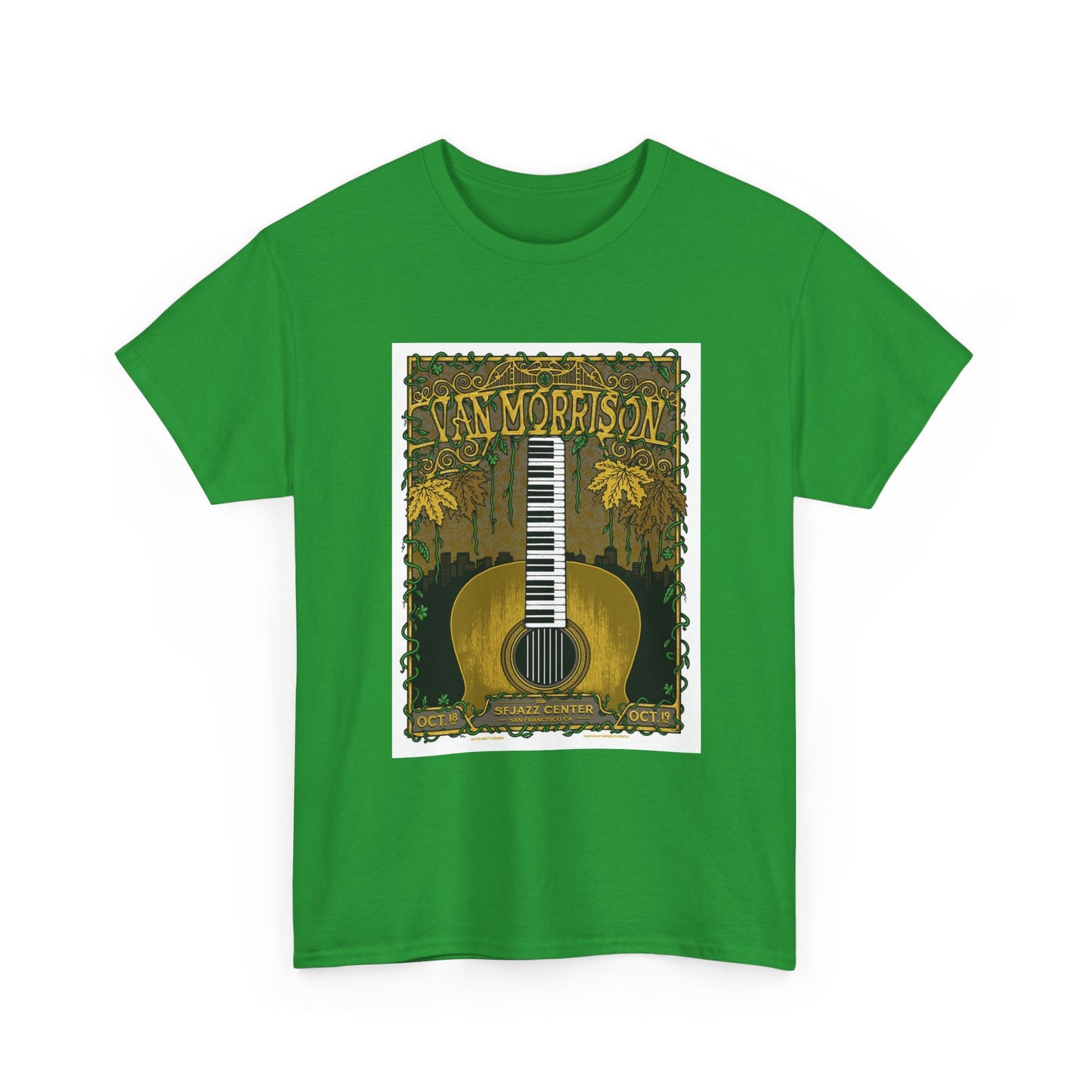 Van Morrison Tshirt Classic Rock Merch Graphic Retro Unisex Heavy Cotton Tee