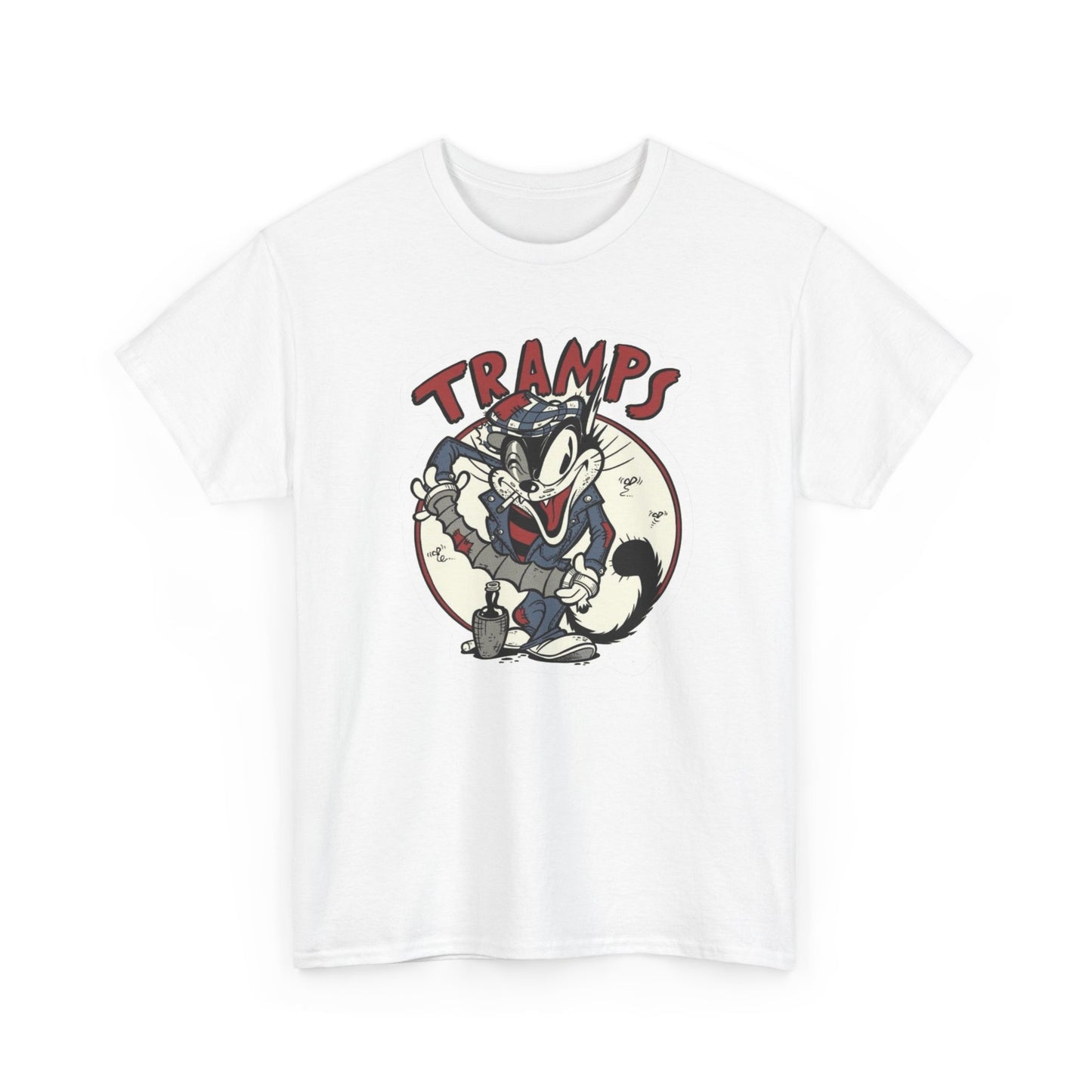 Tramps Cats Retro Graphic T Shirt Unisex Heavy Cotton Tee