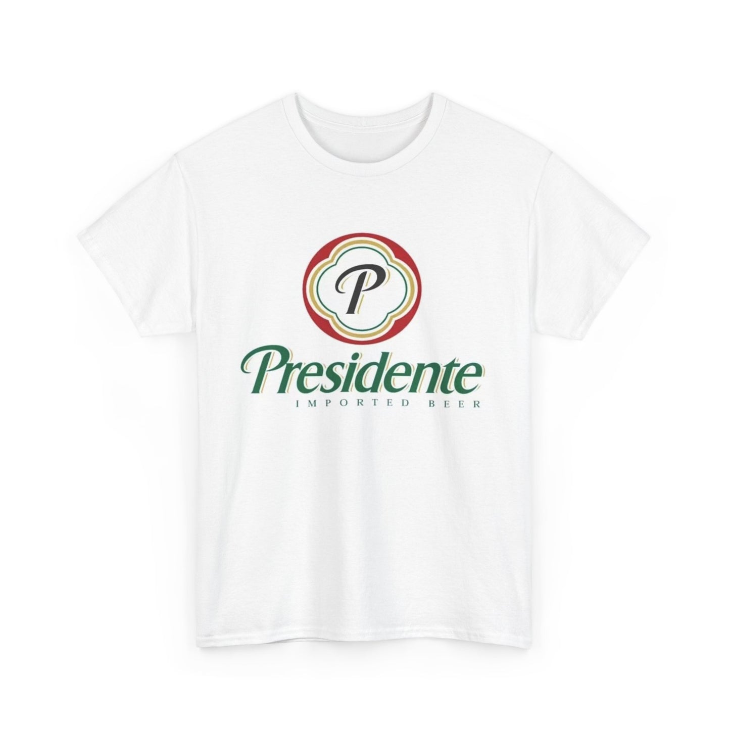 Presidente Dominican Beer Logo Shirt Retro Summer Unisex Heavy Cotton Tee