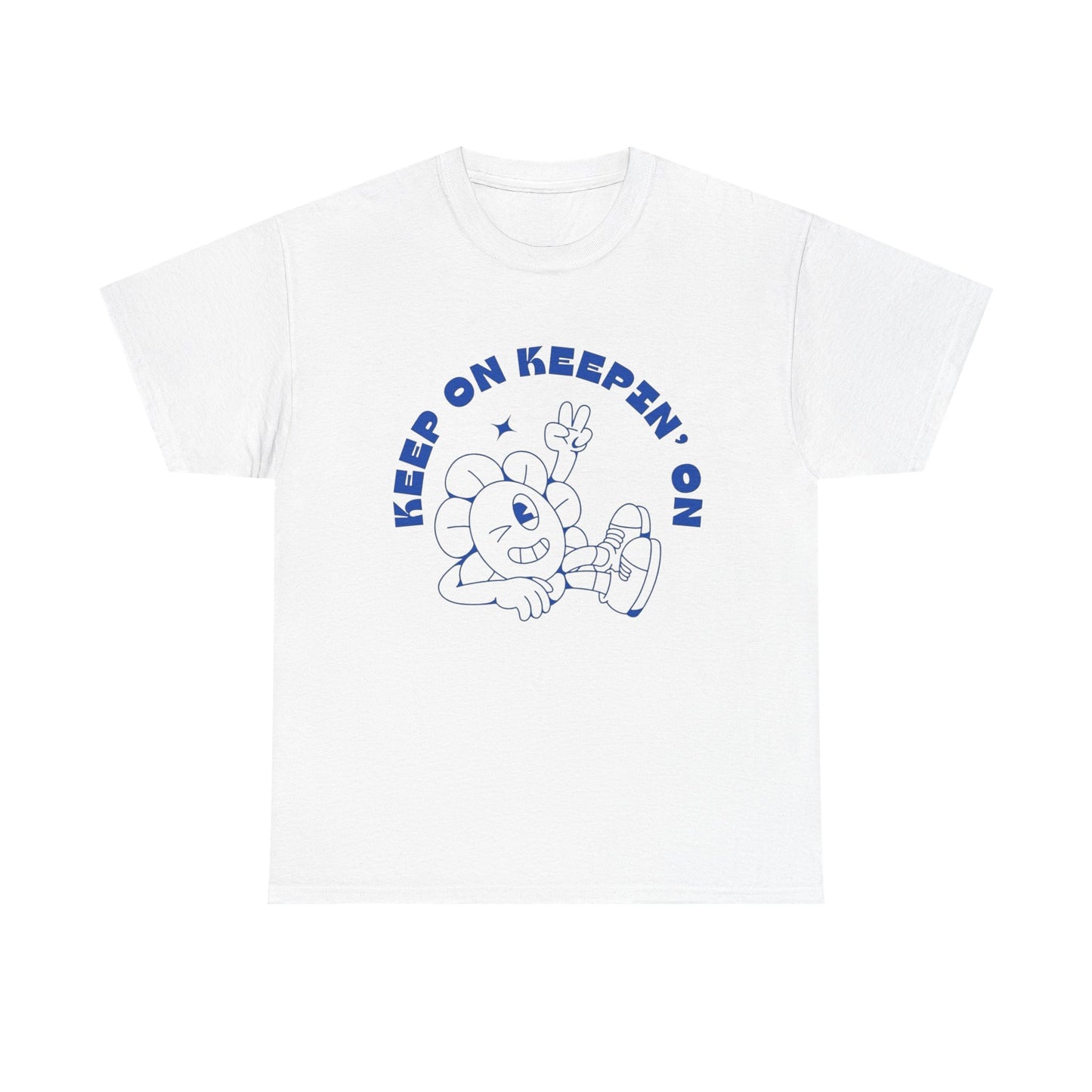 Keep On Truckin On Graphic T Shirt Unisex Heavy Cotton Tee