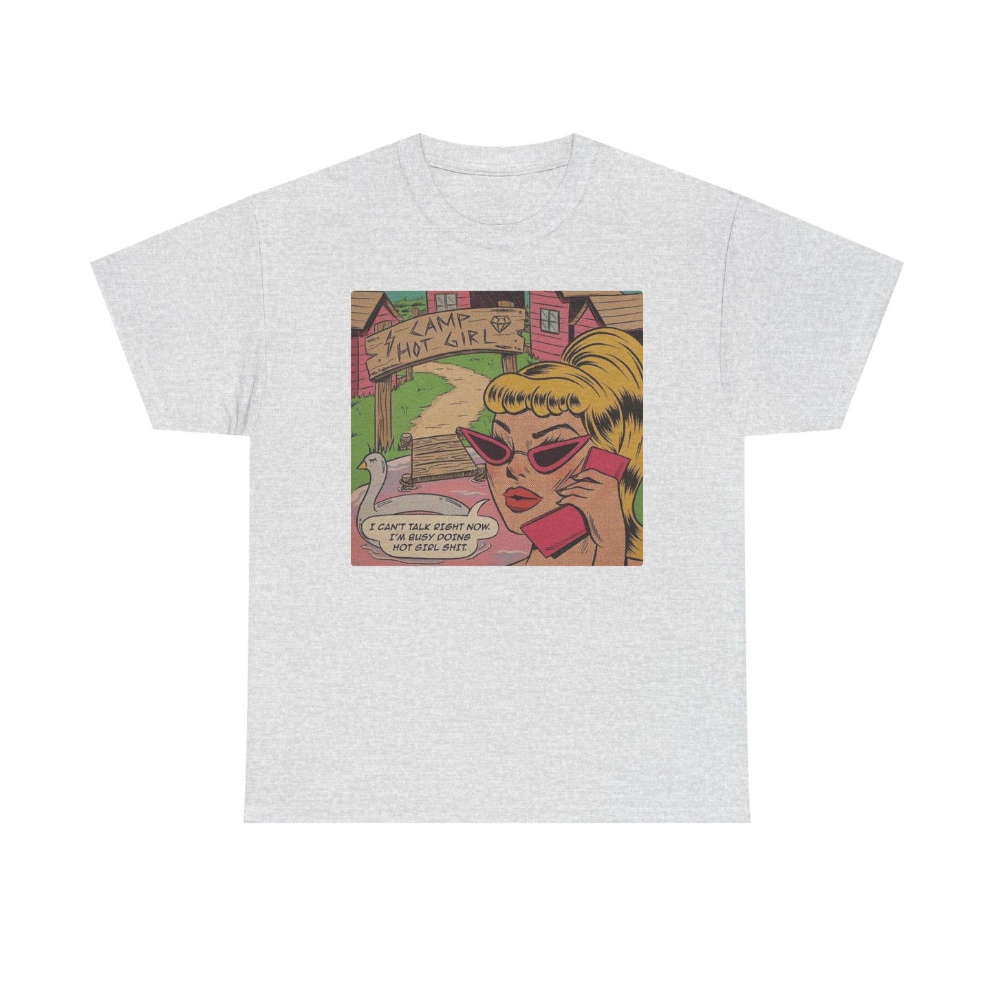 Hot Girl Camp Funny T Shirt Unisex Heavy Cotton Tee