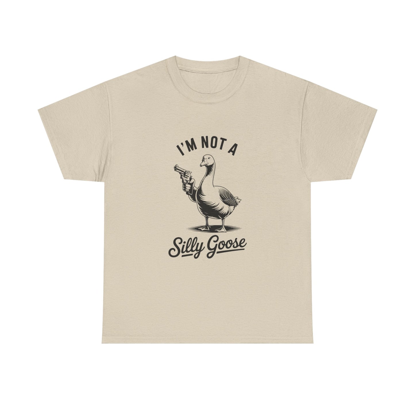 Im Not A Silly Goose Funny Graphic T Shirt Cotton Tee Retro Gift