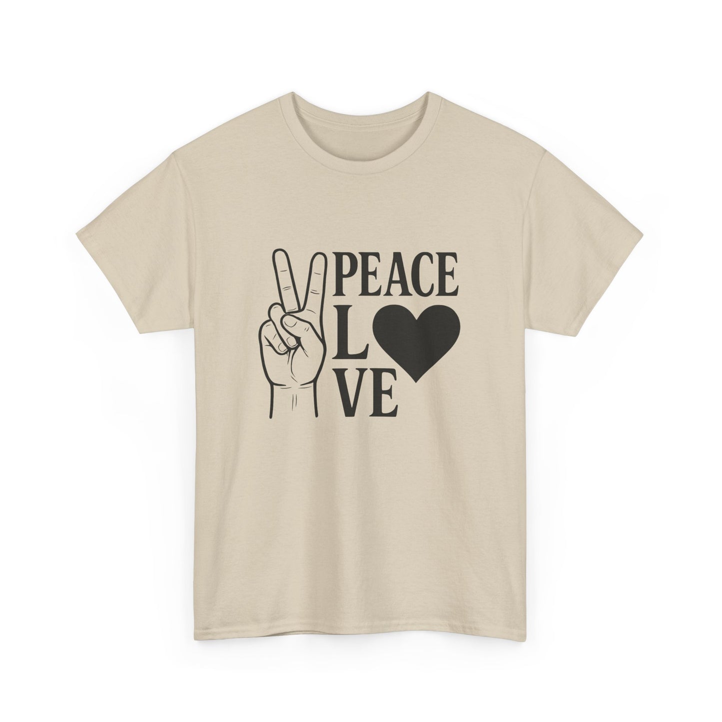 Peace And Love Graphic T Shirt Adult NEW